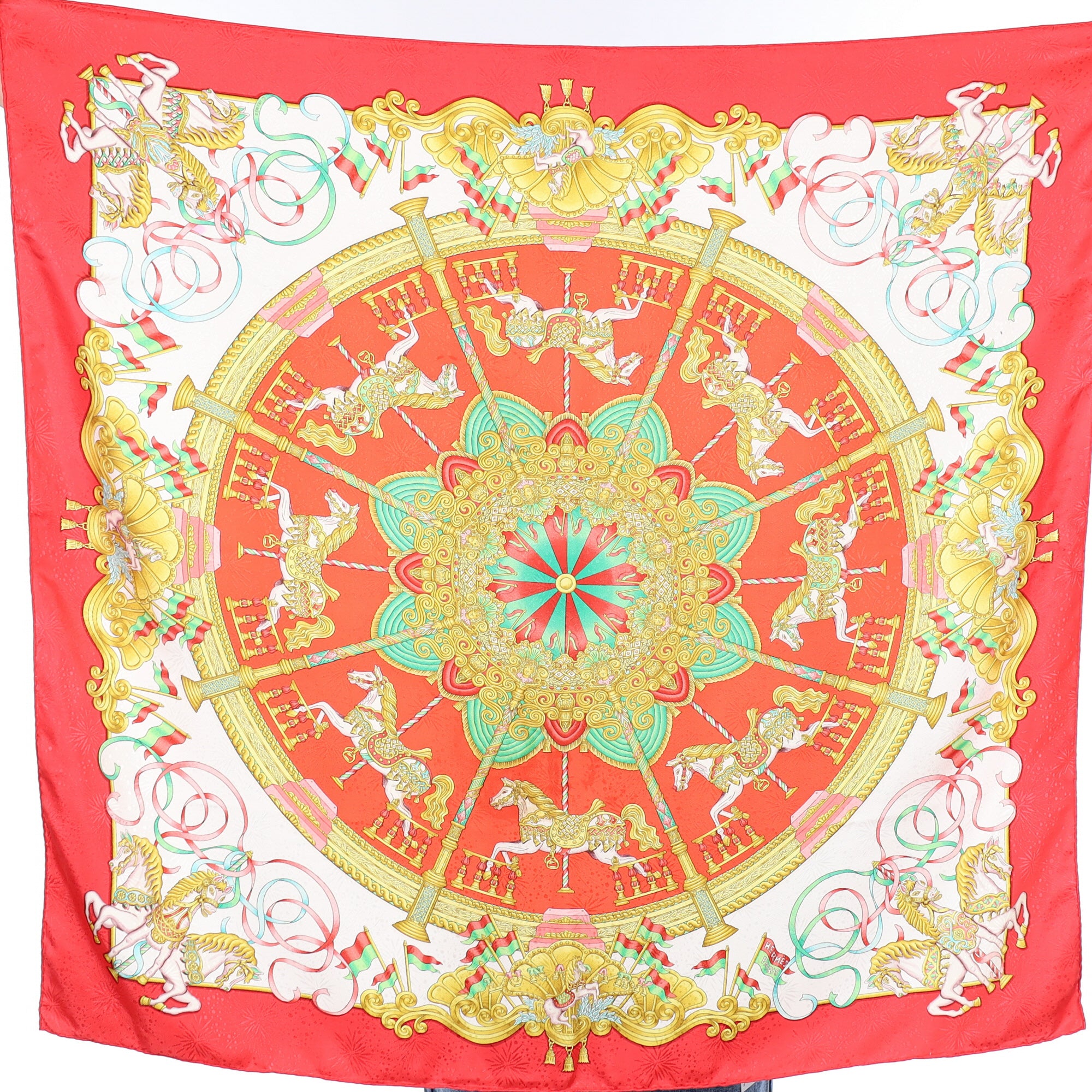 Hermès Luna Park Silk Scarf