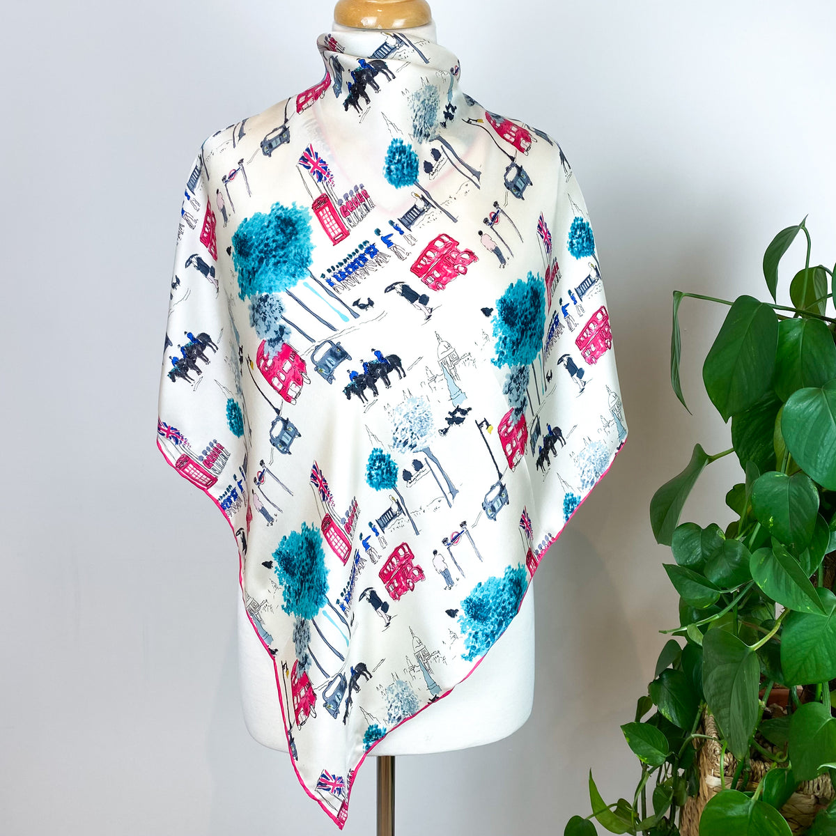 Joules London Scene Silk Scarf