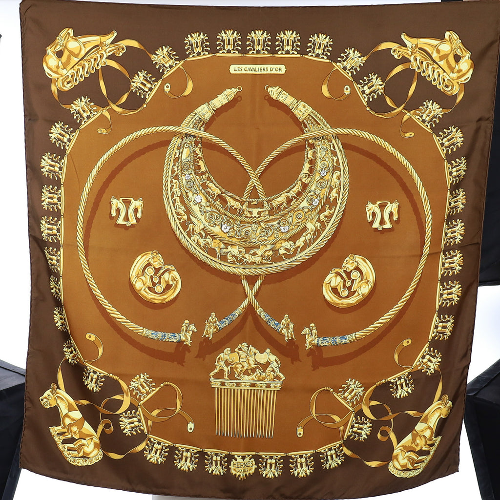 Hermès Les Cavaliers D’or Silk Scarf