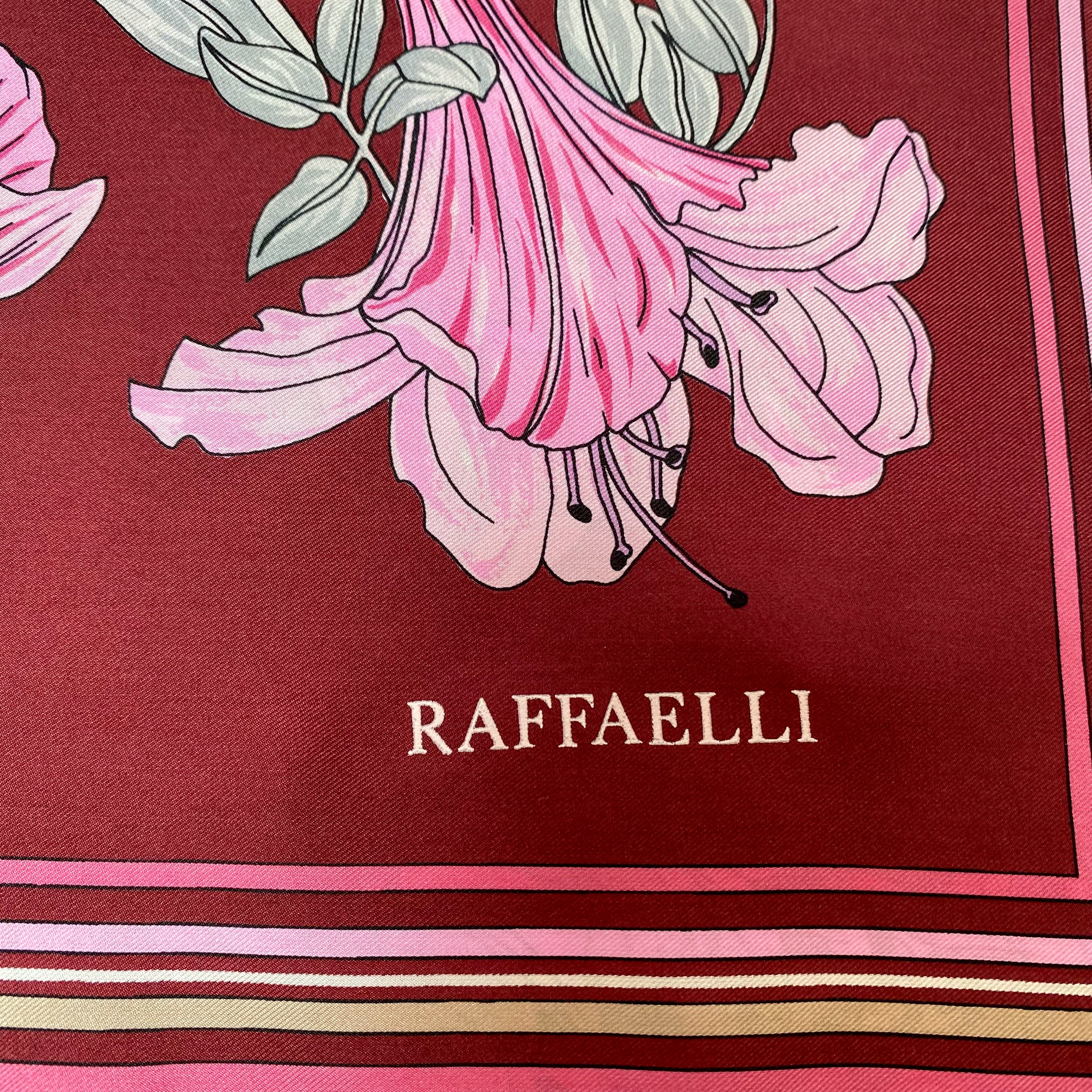 Raffaelli Floral Vintage Silk Scarf
