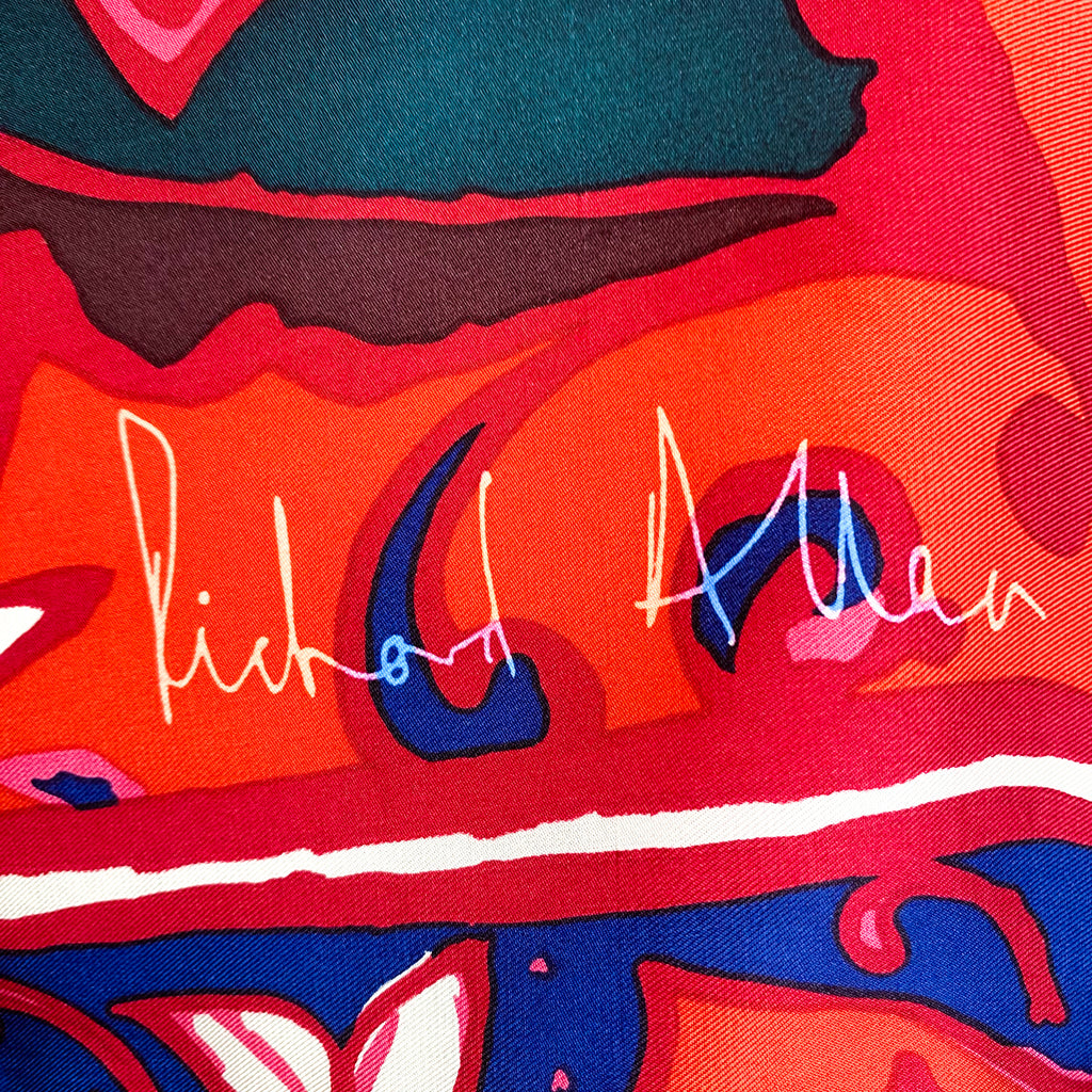 Stunning Richard Allan Silk Scarf