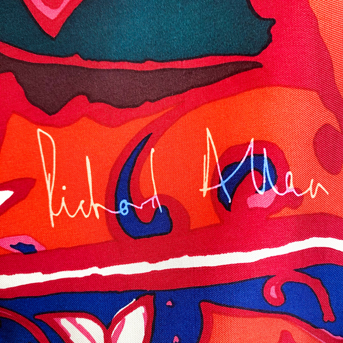 Stunning Richard Allan Silk Scarf