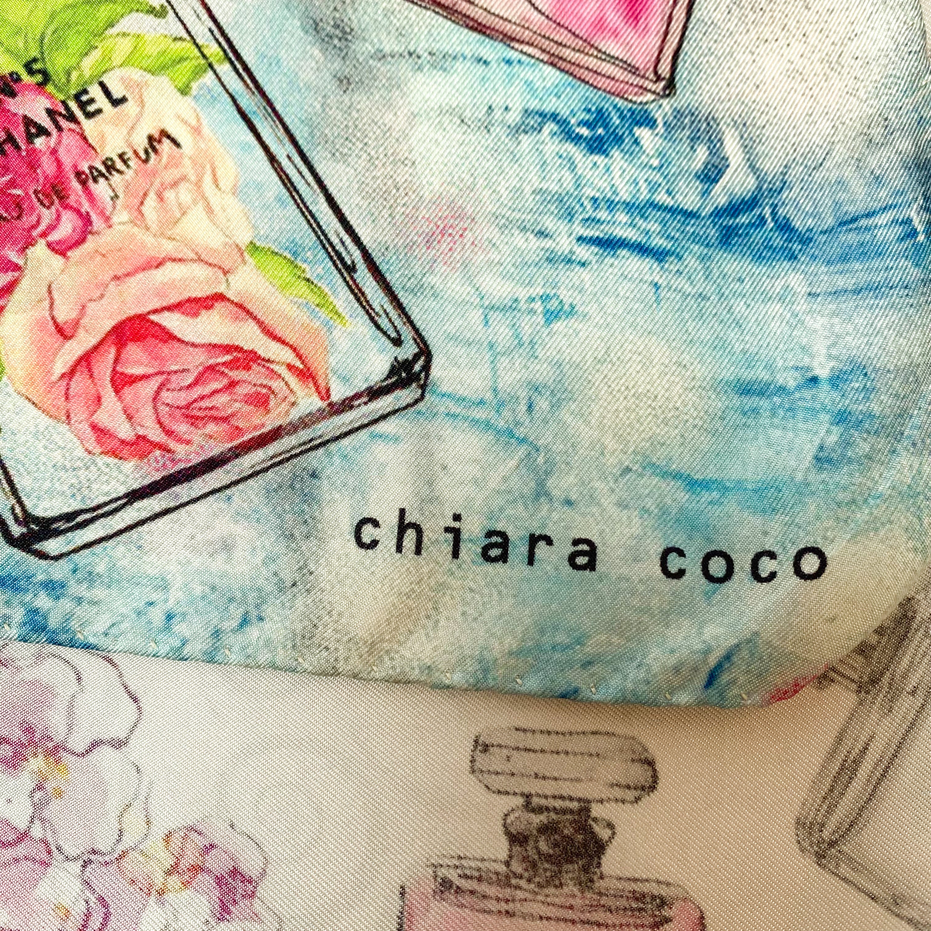 Perfume Bottle Design Silk Scarf