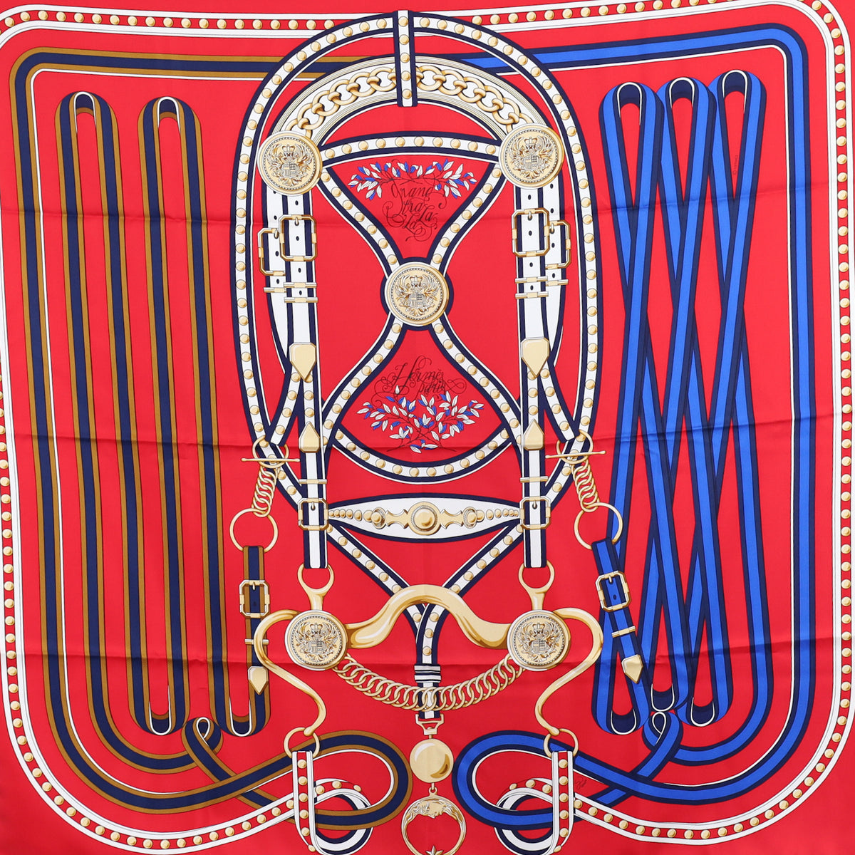 Brand New Boxed Hermès Grand Tralala Silk Scarf