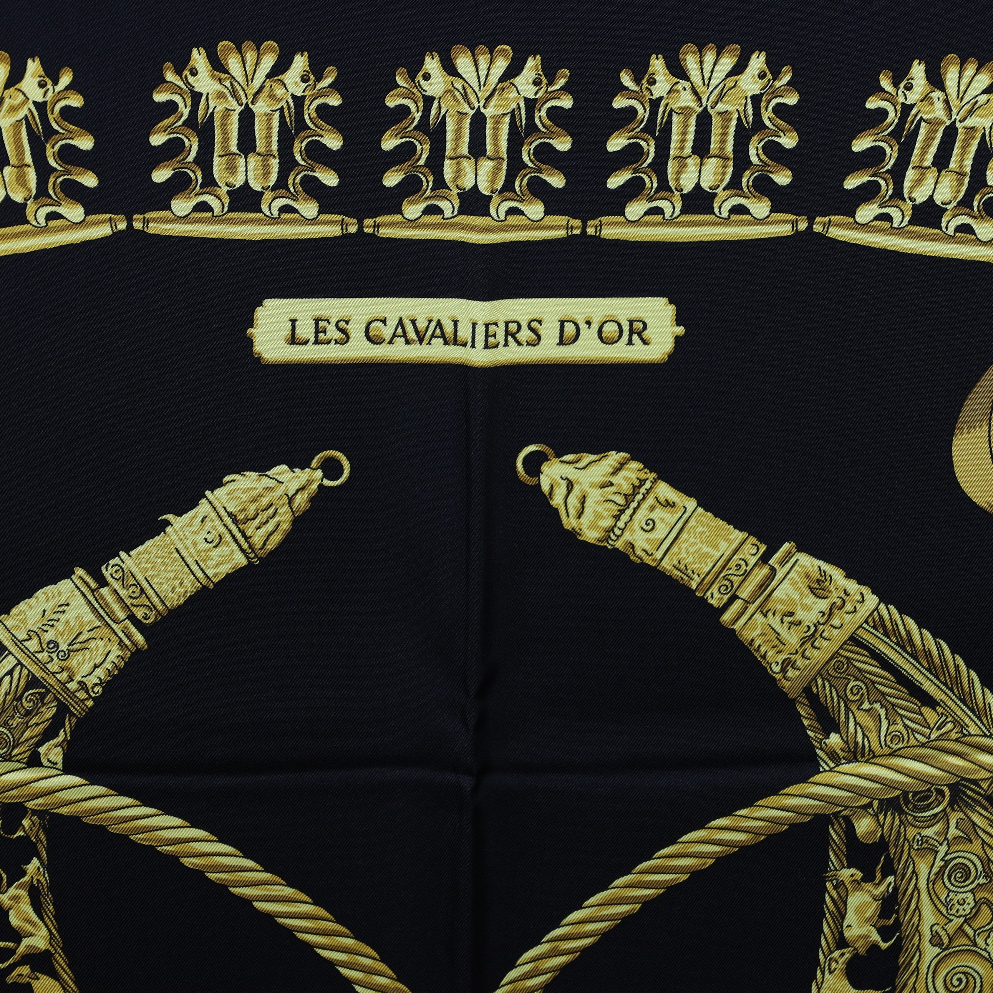 Hermès Les Cavaliers D’or Silk Scarf
