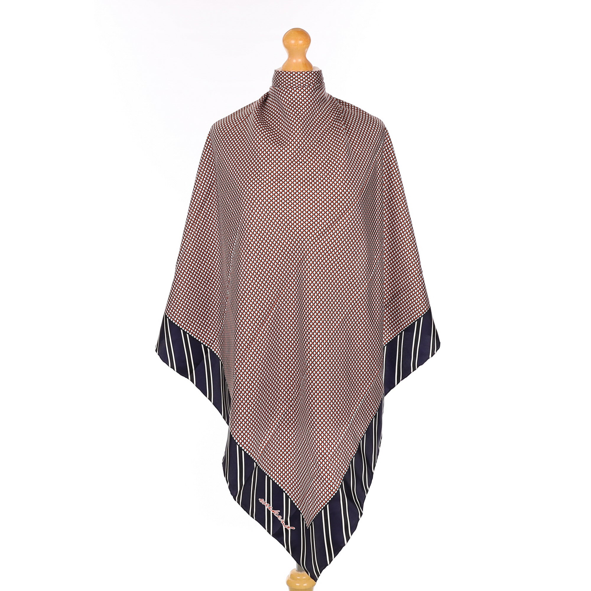 MaxMara Geometric Illusion Silk Scarf