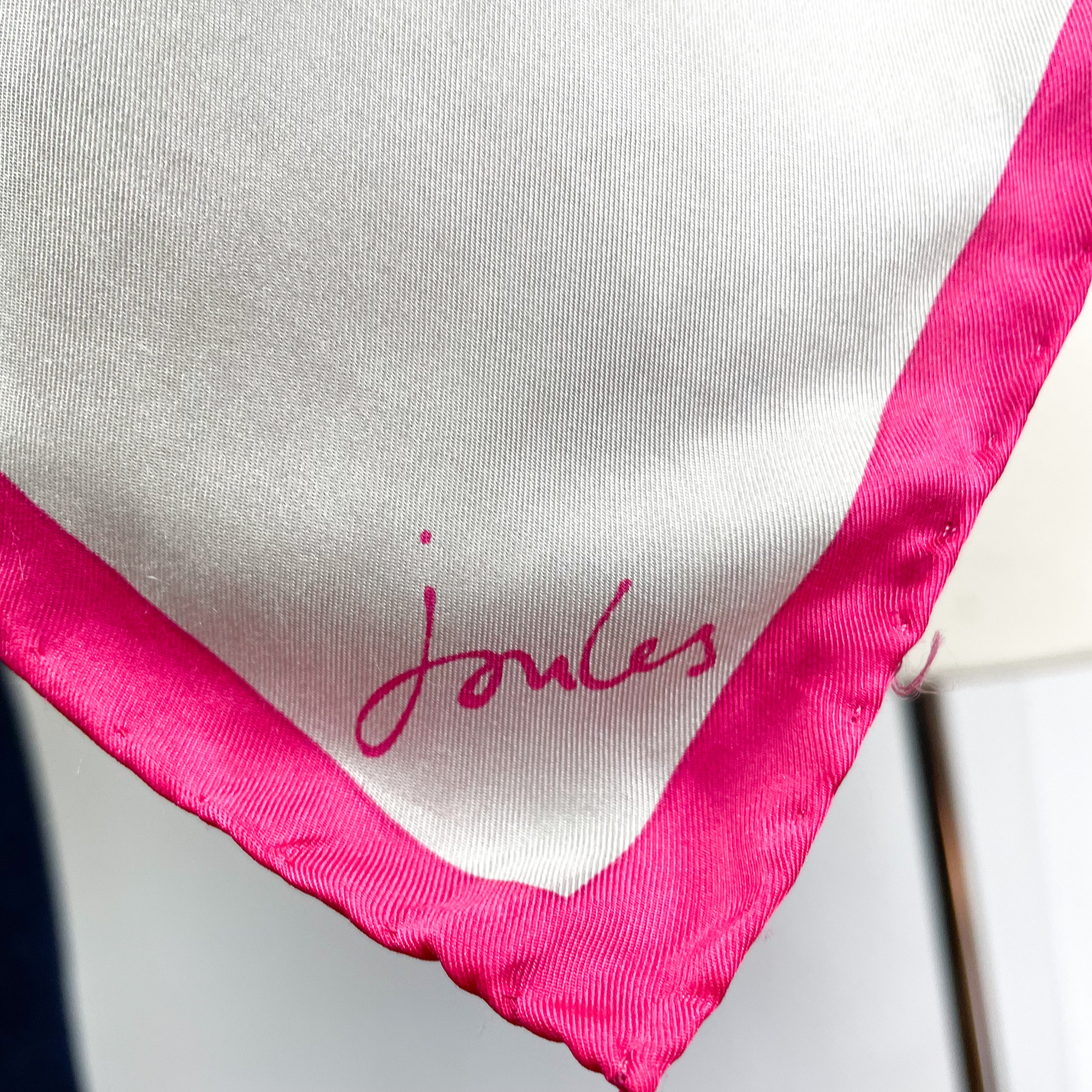 Joules Floral Silk Scarf