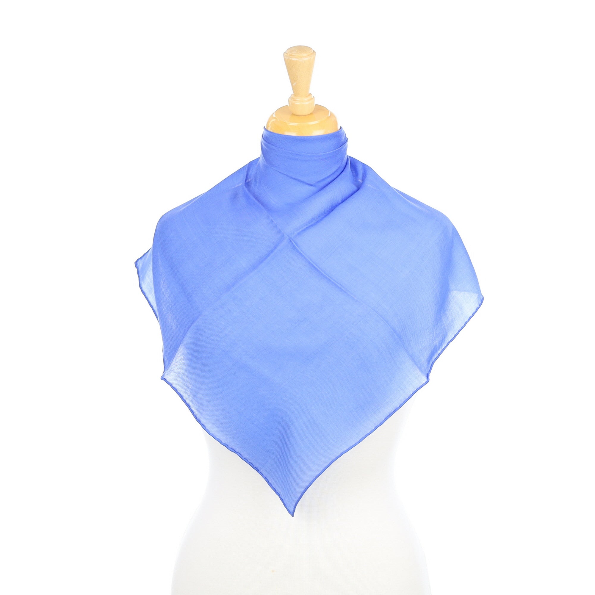 Begg & Co Azure Blue Hanover Square Cashmere Scarf