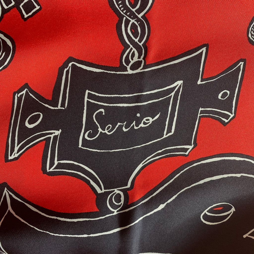 Boxed Hermès Serio Ludere Silk Scarf Rare