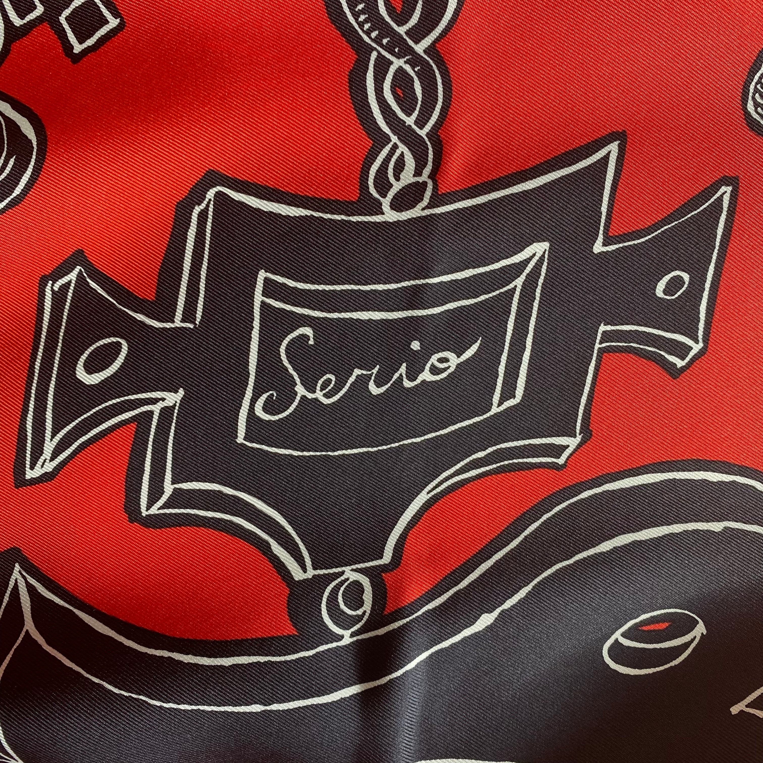 Boxed Hermès Serio Ludere Silk Scarf Rare