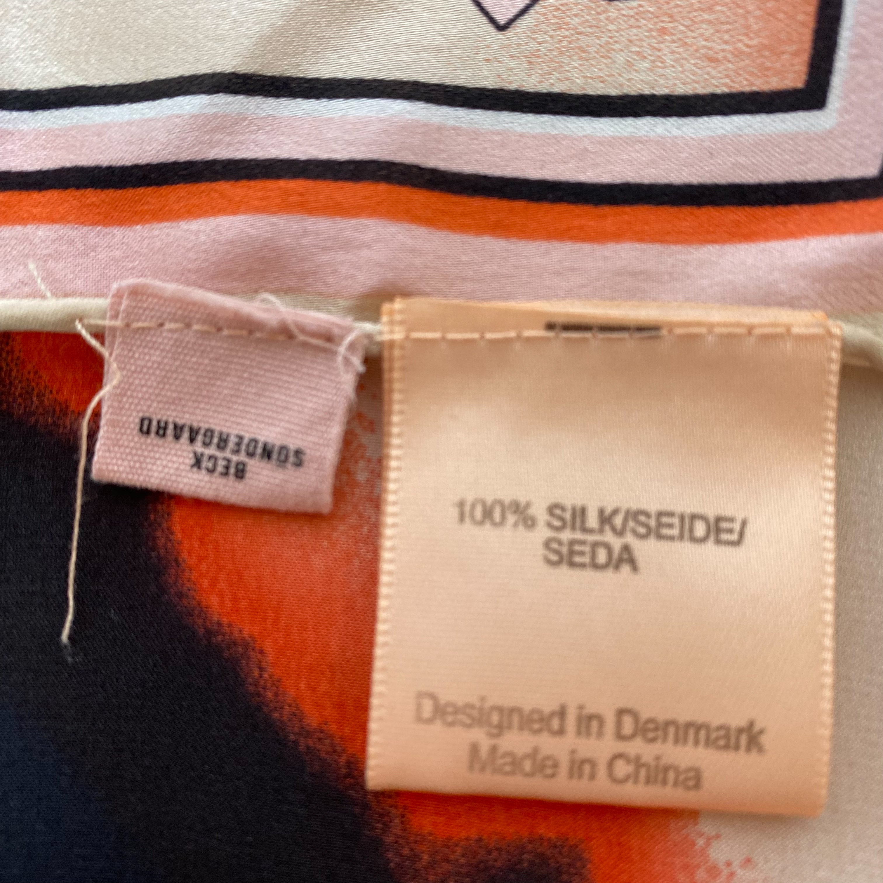 Beck Sondergaard Abstract Design Silk Scarf