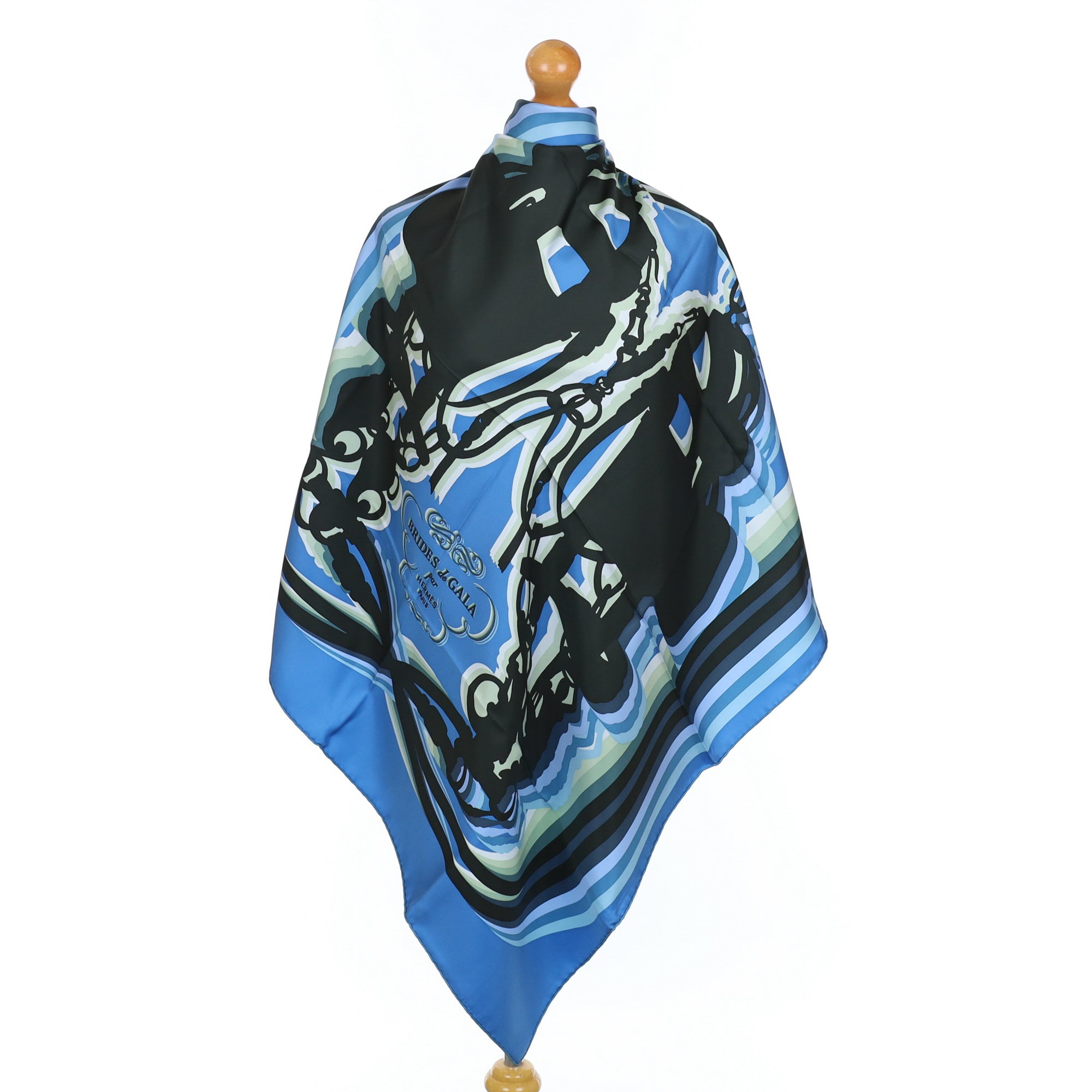 Brand New Boxed Hermès Brides de Gala Shadow Silk Scarf