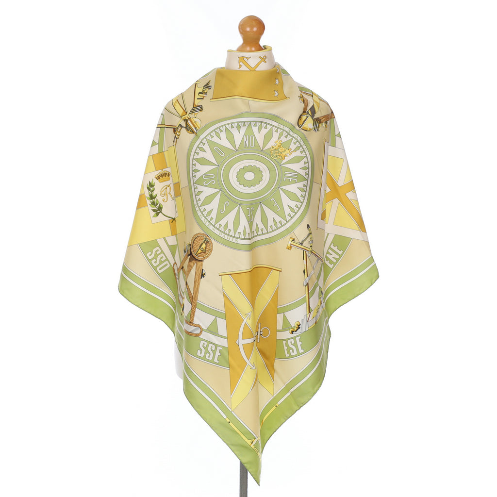 Hermès Sextants Silk Scarf