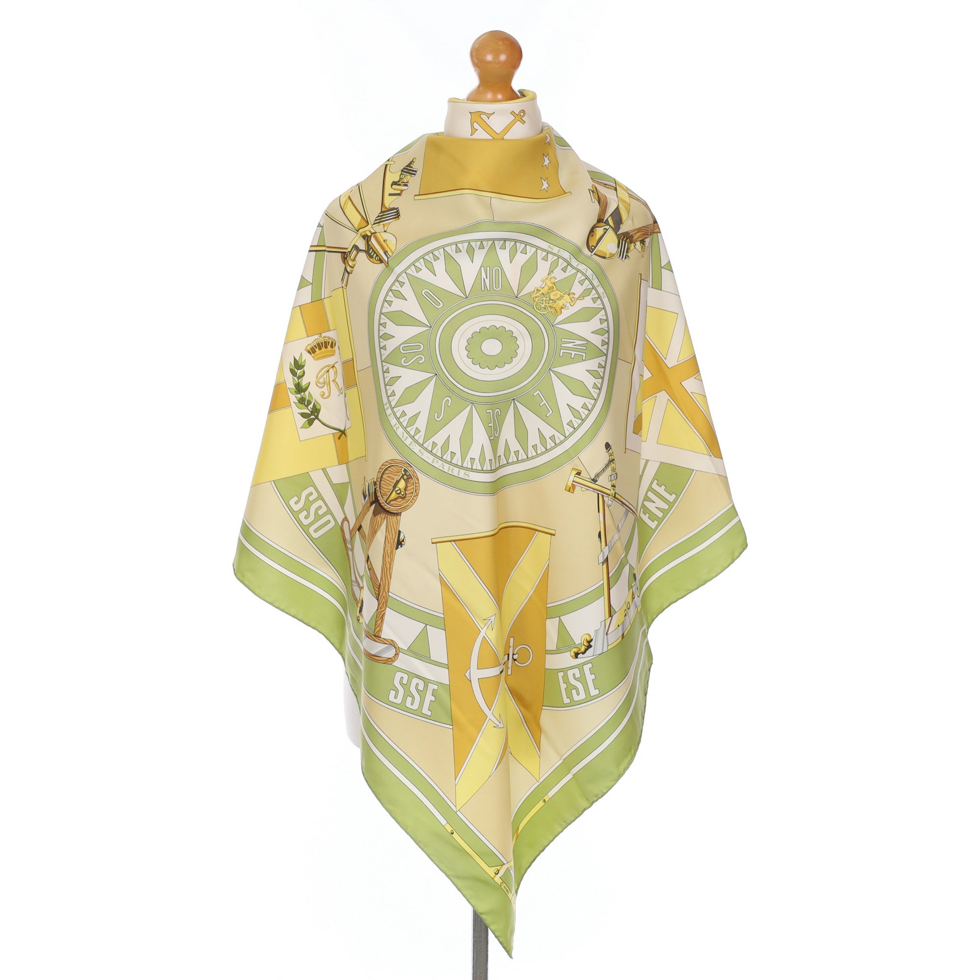 Hermès Sextants Silk Scarf