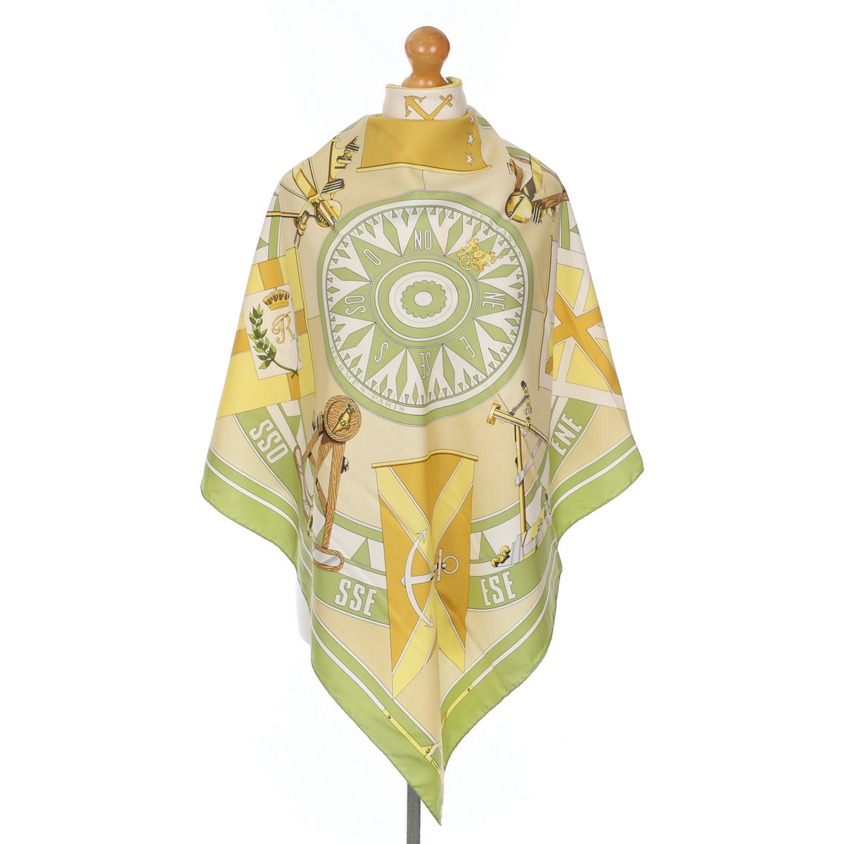 Hermès Sextants Silk Scarf