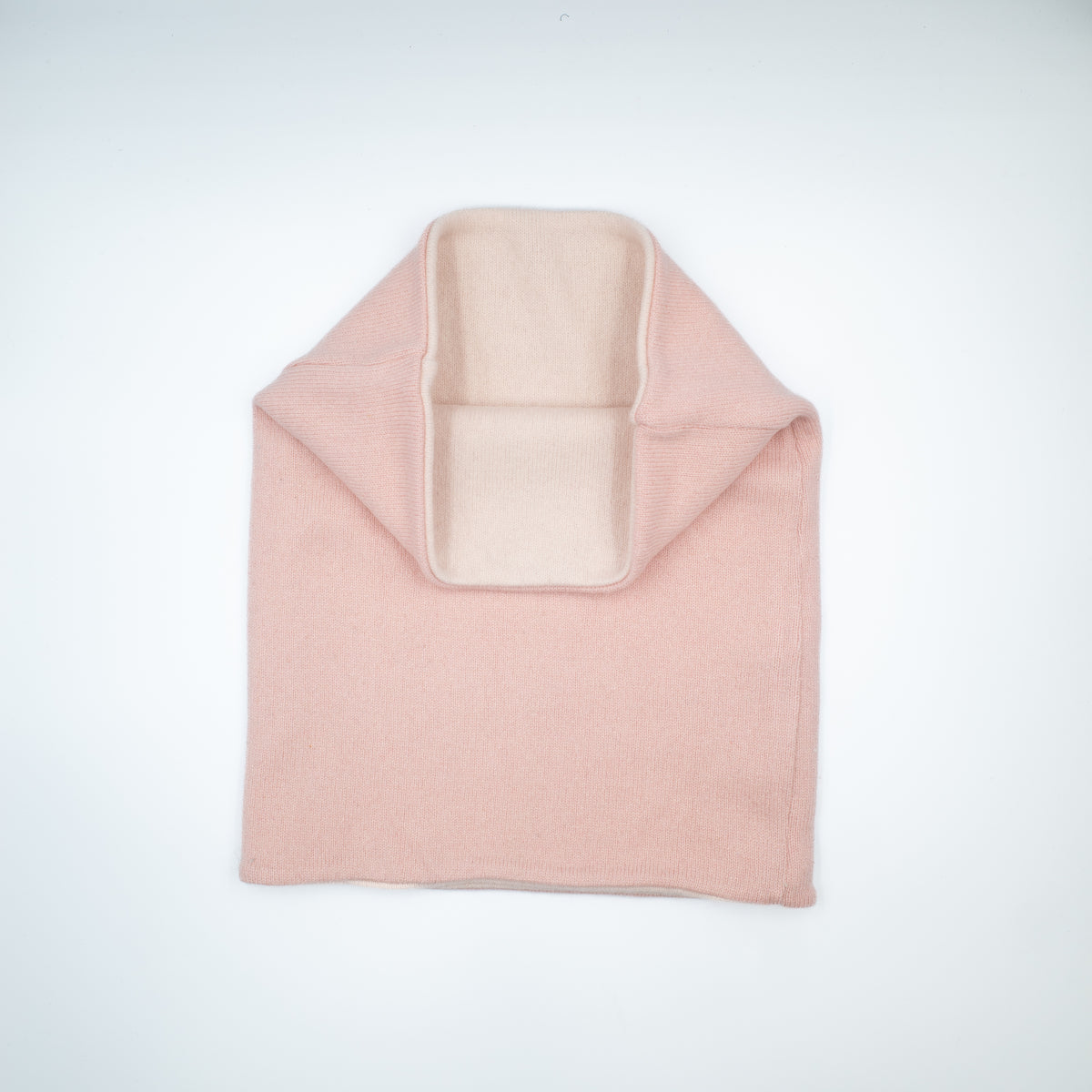 Blush and Oyster Pink Luxury Double Layered Snood