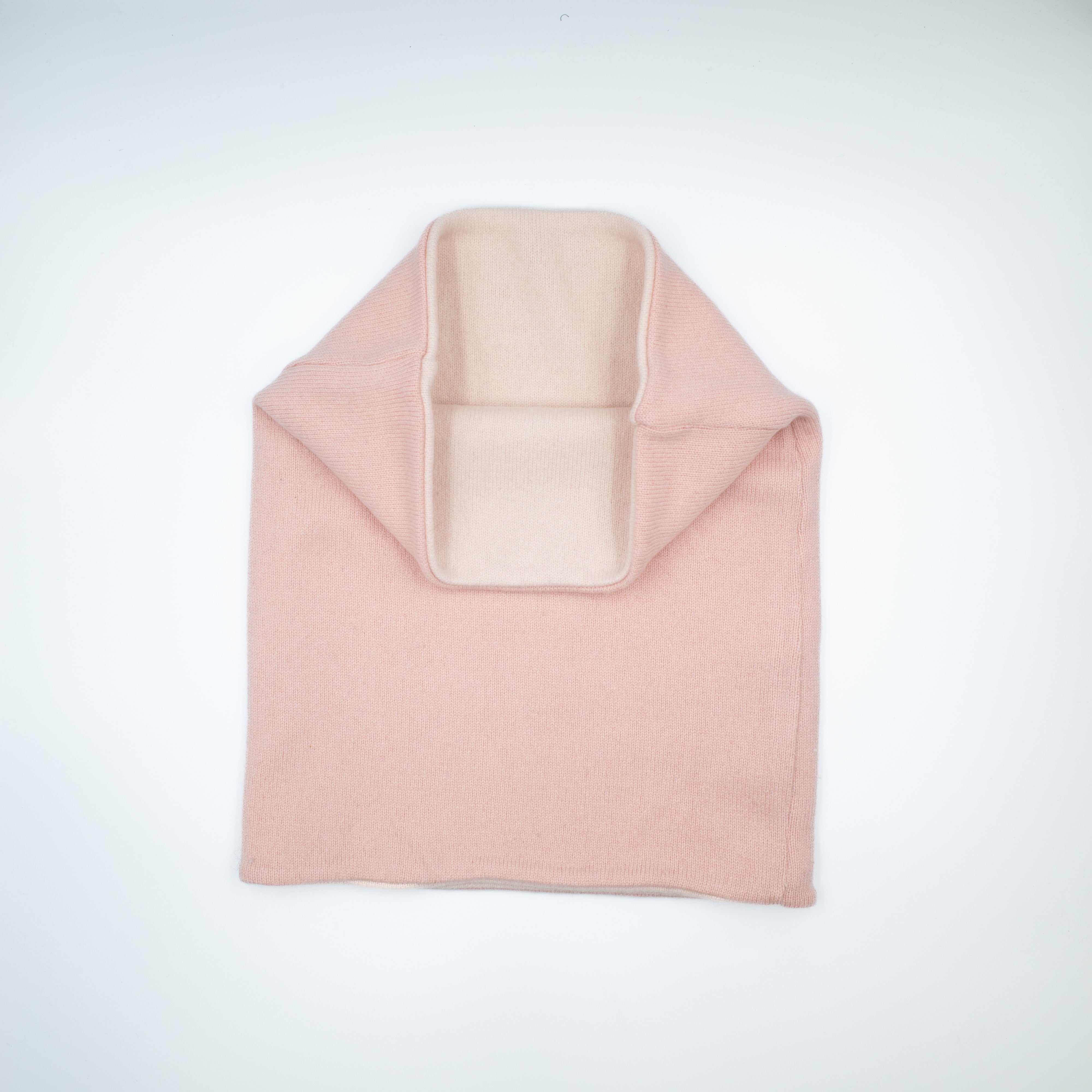 Blush and Oyster Pink Luxury Double Layered Snood