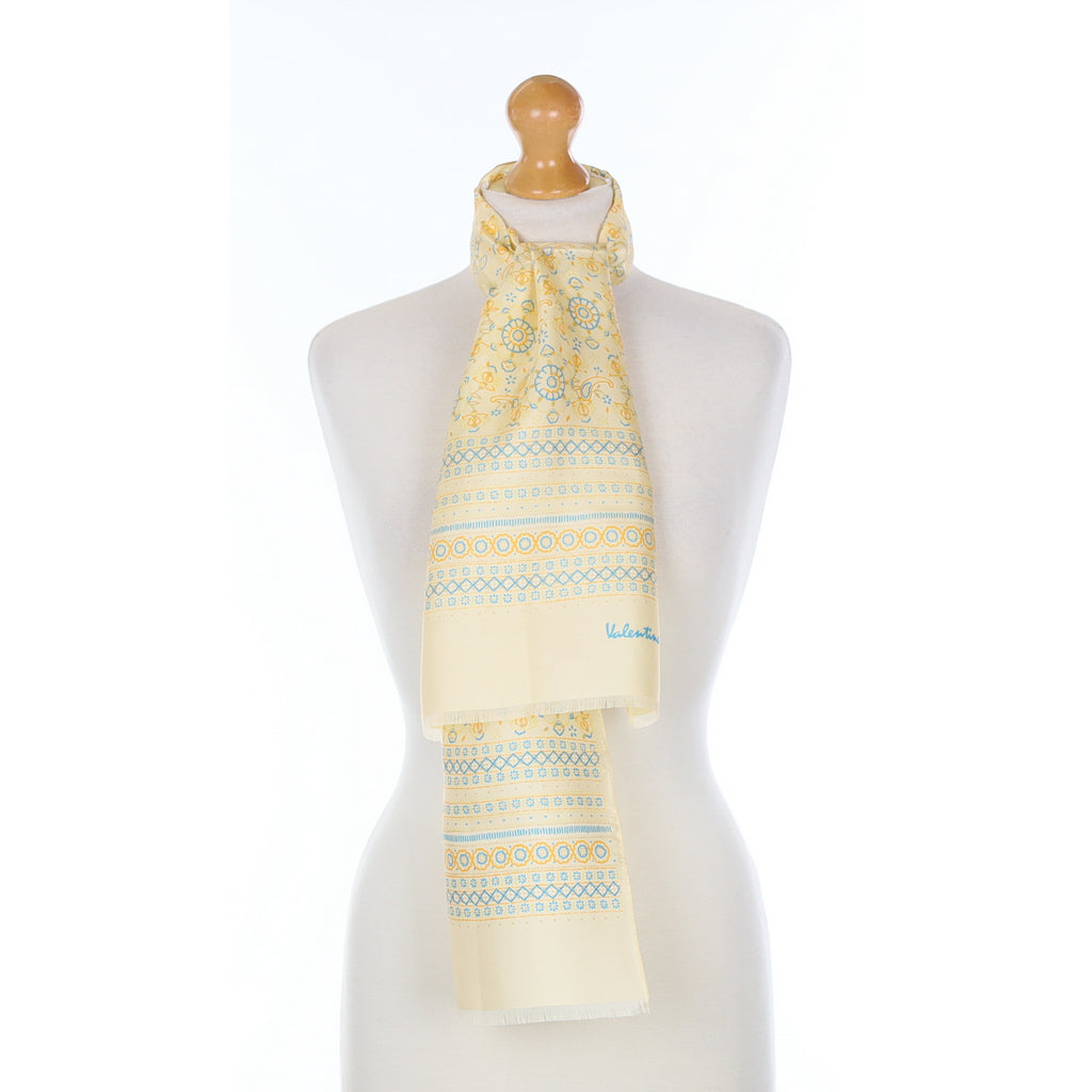 1970’s Valentina Fiore Vintage Silk Scarf