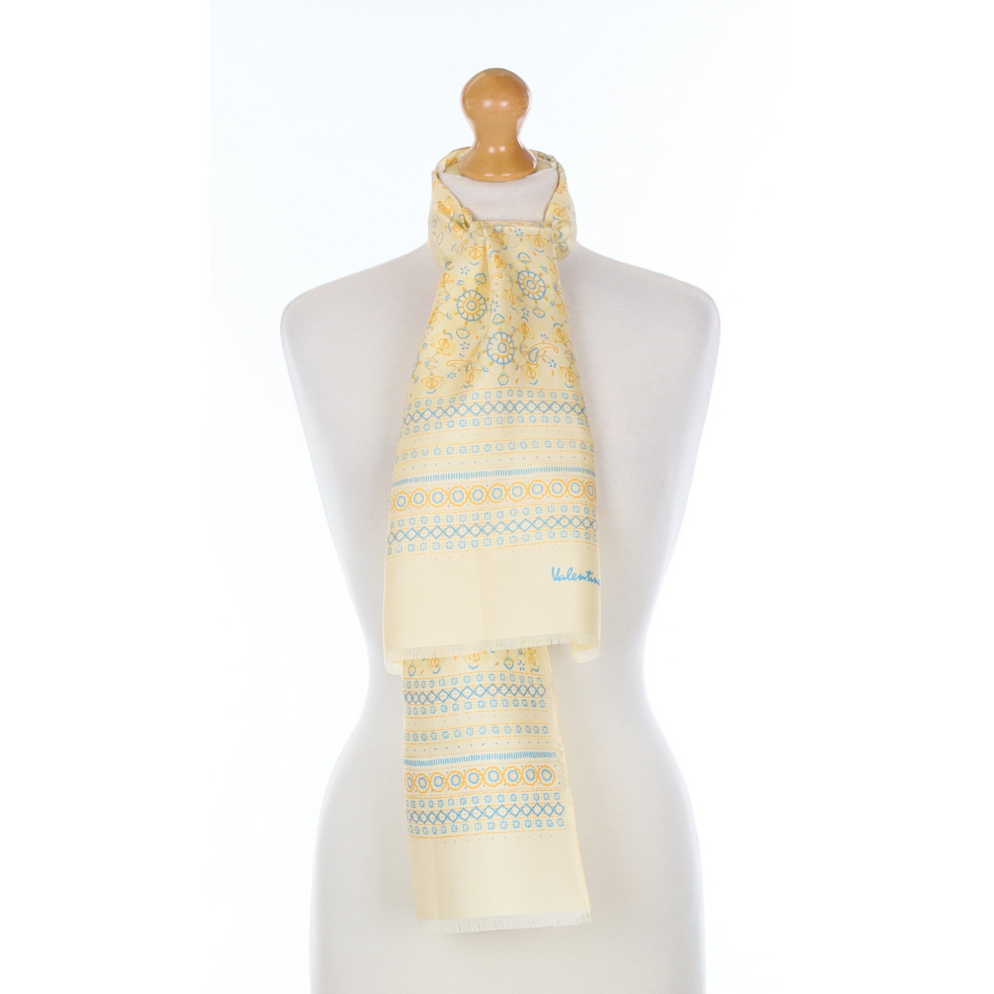 1970’s Valentina Fiore Vintage Silk Scarf