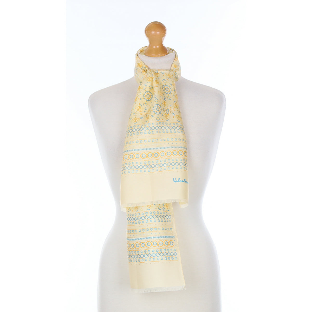1970’s Valentina Fiore Vintage Silk Scarf