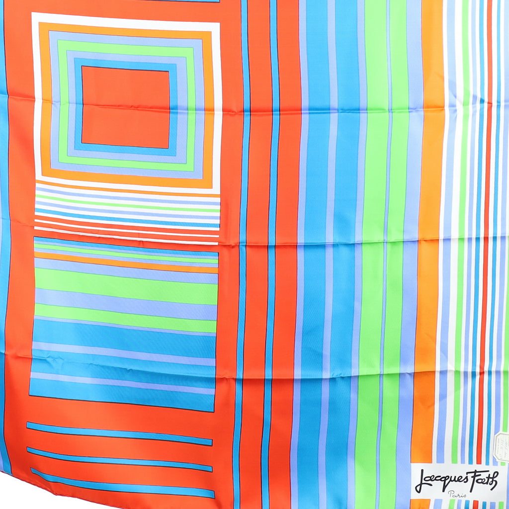 Brand New Boxed Jacques Fath Vintage Silk Scarf
