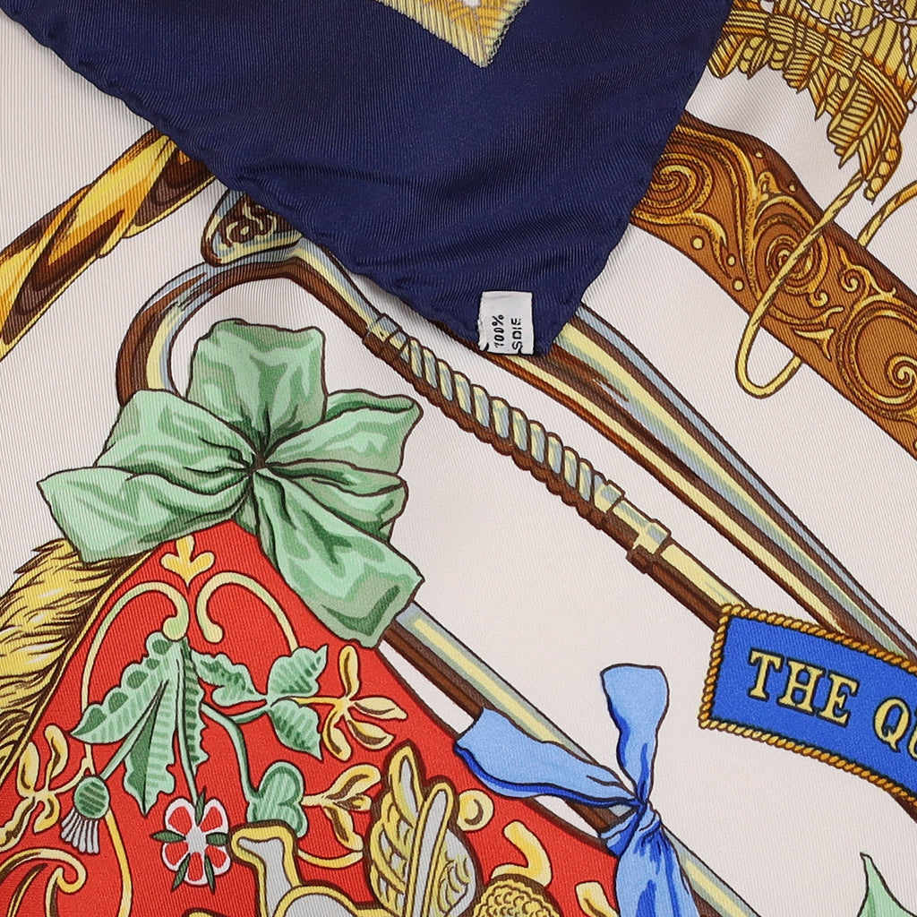 Hermès The Queens Silver Jubilee 1977 Silk Scarf Quite Rare
