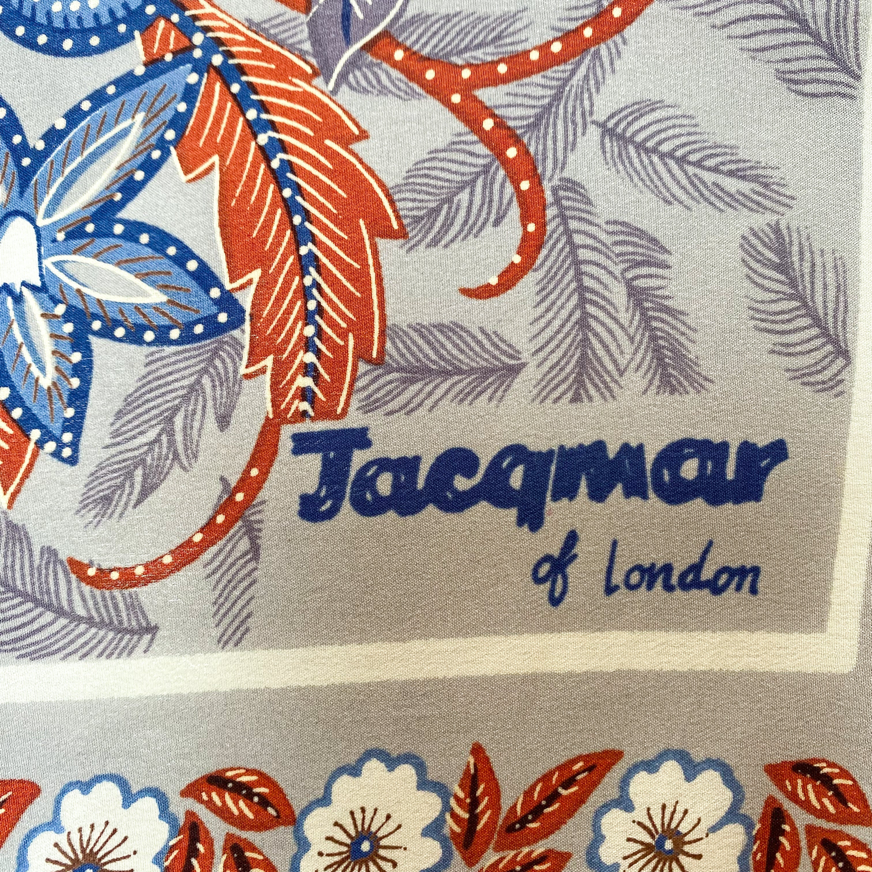 Jacqmar Floral Vintage Silk Scarf
