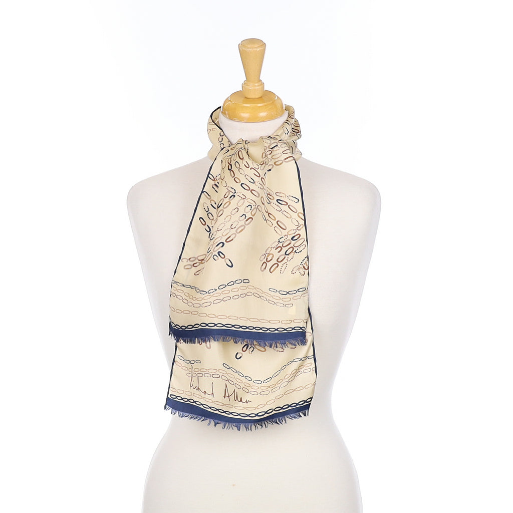 1970’s Richard Allan Long Silk Scarf