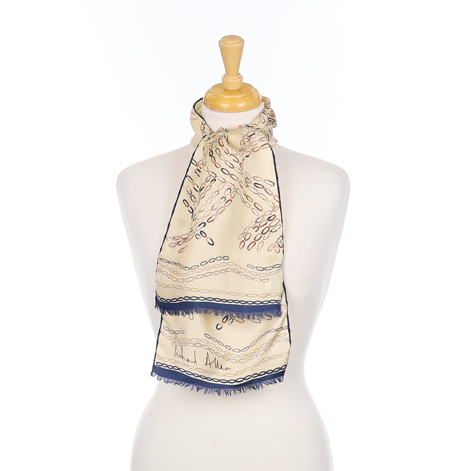 1970’s Richard Allan Long Silk Scarf