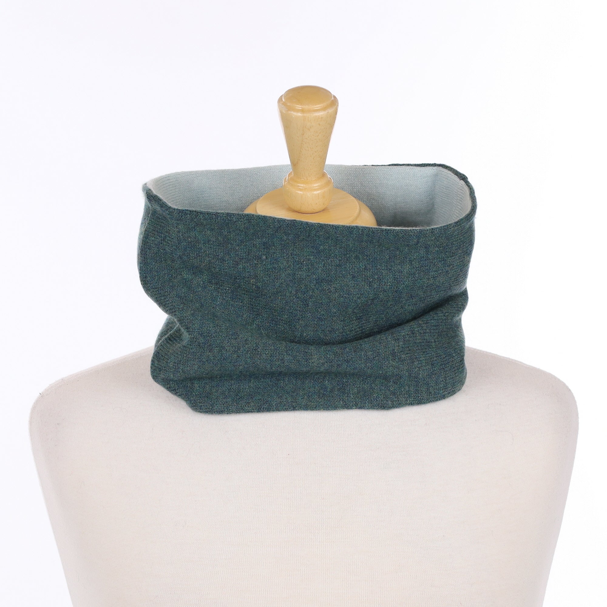 Spruce Green and Pale Mint Neck Warmer