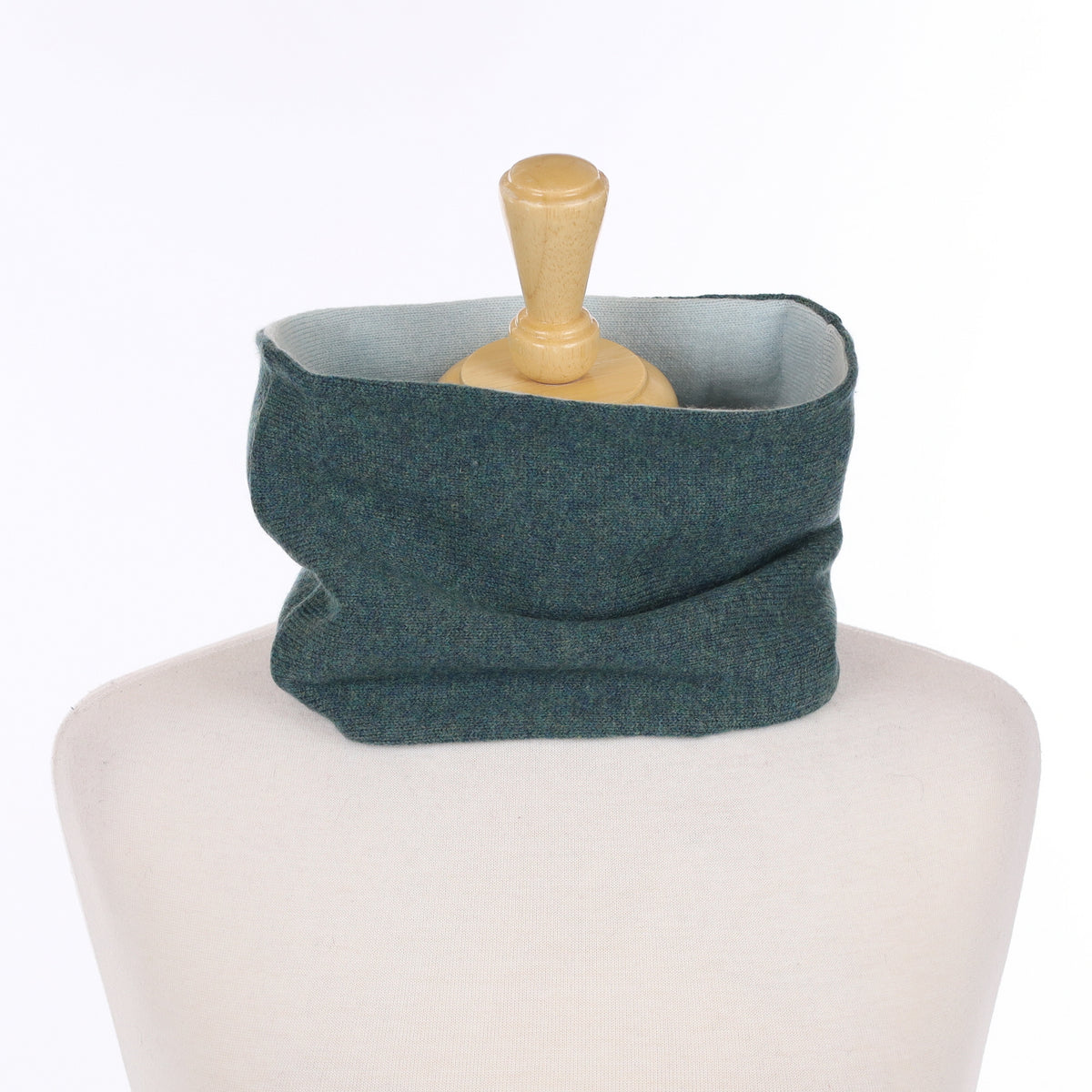 Spruce Green and Pale Mint Neck Warmer