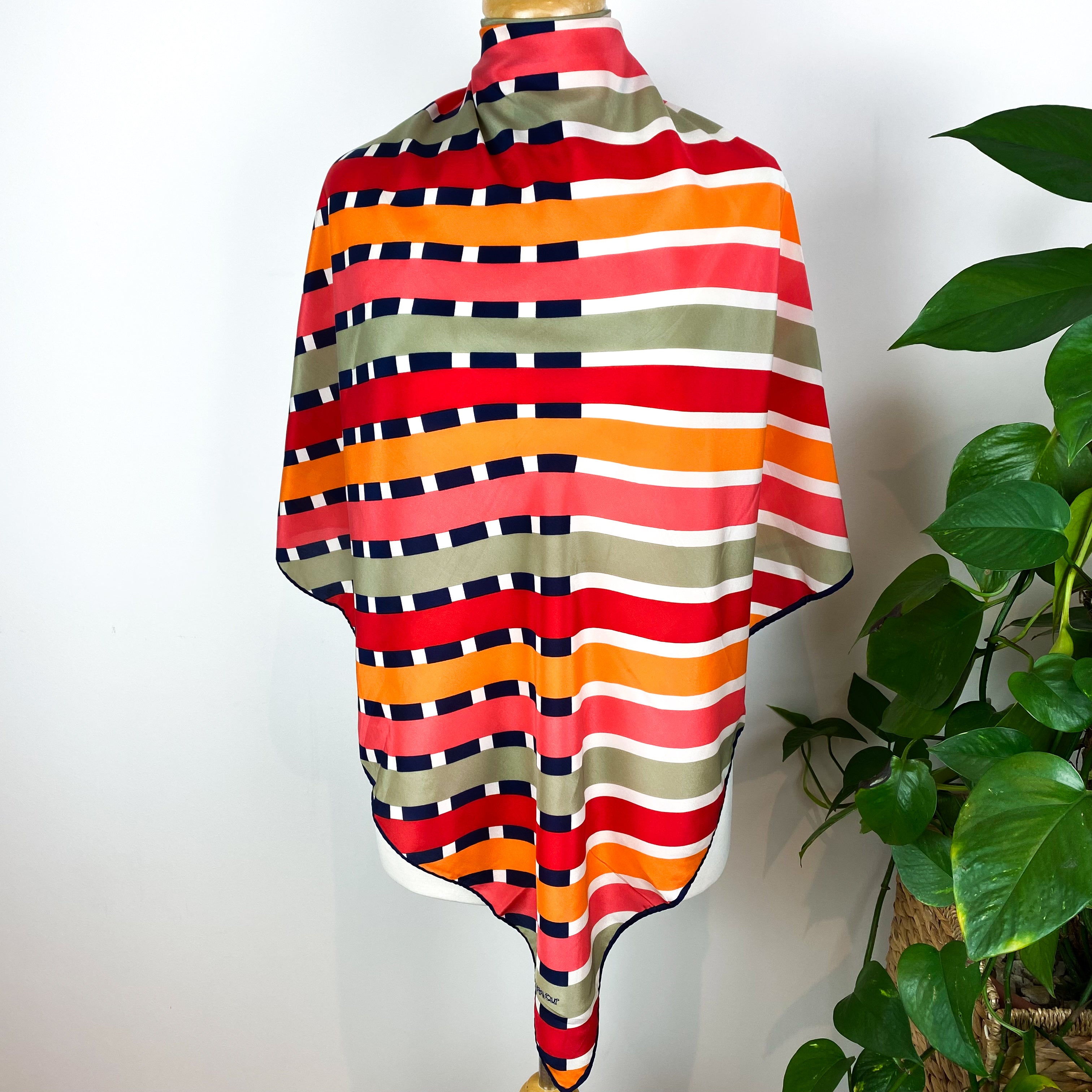 1970s Jacqmar Vintage Silk Scarf