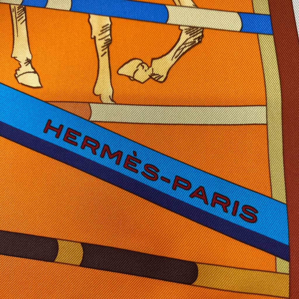 Hermès Saut D’Obstacles Silk Scarf Quite Rare