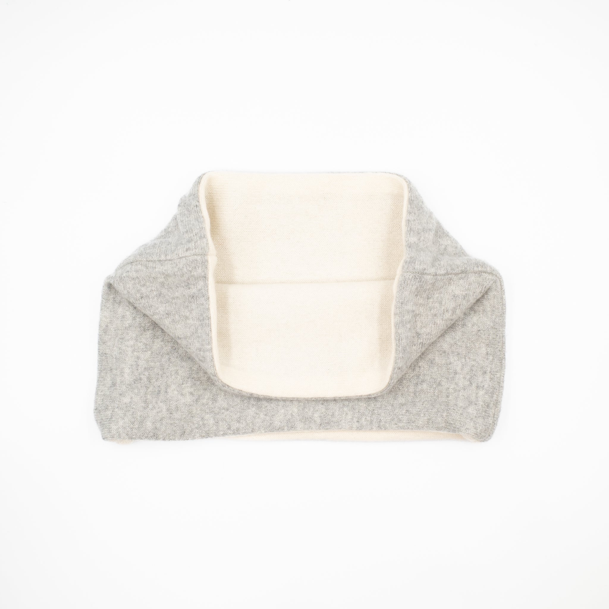 Pale Grey and Ivory Neck Warmer