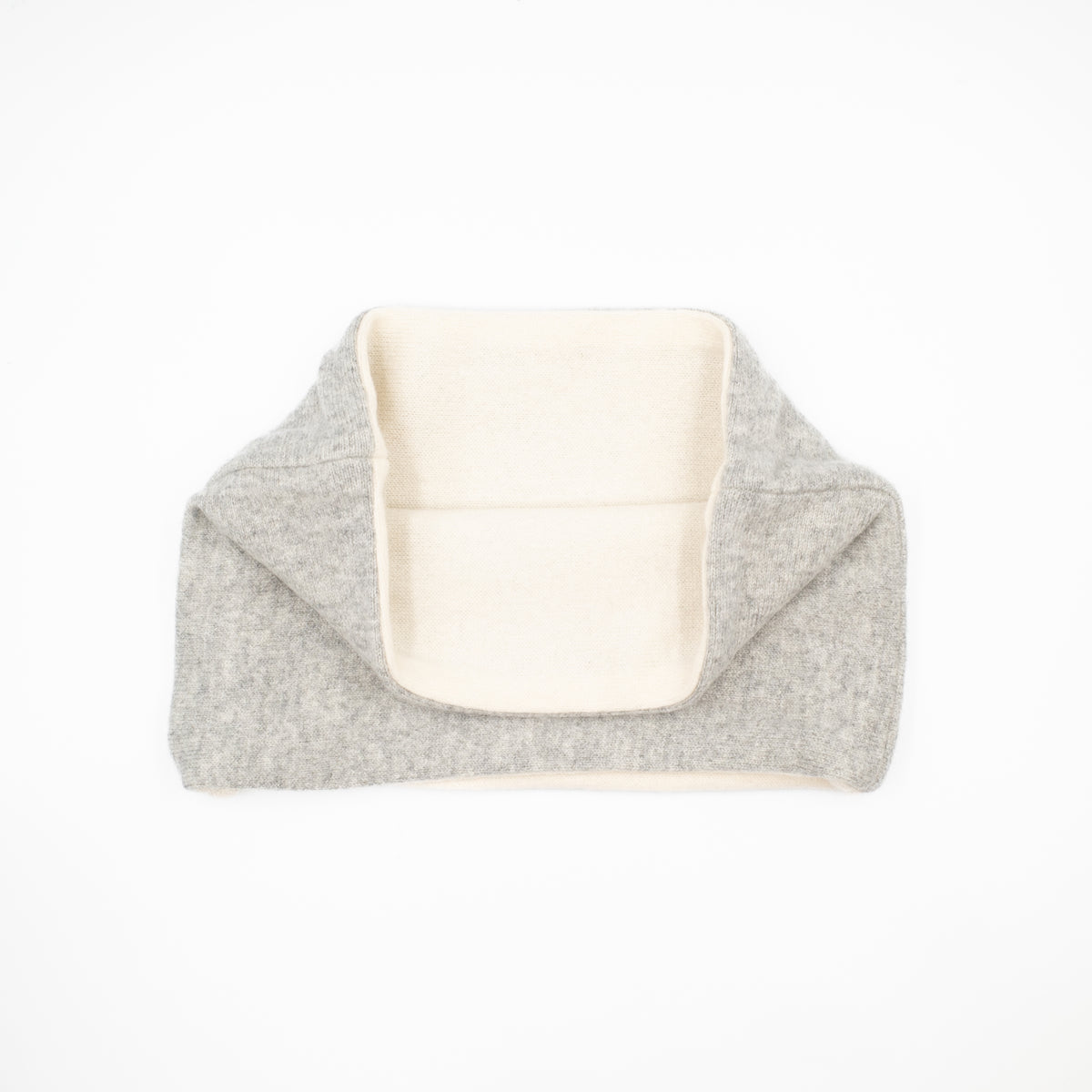 Pale Grey and Ivory Neck Warmer