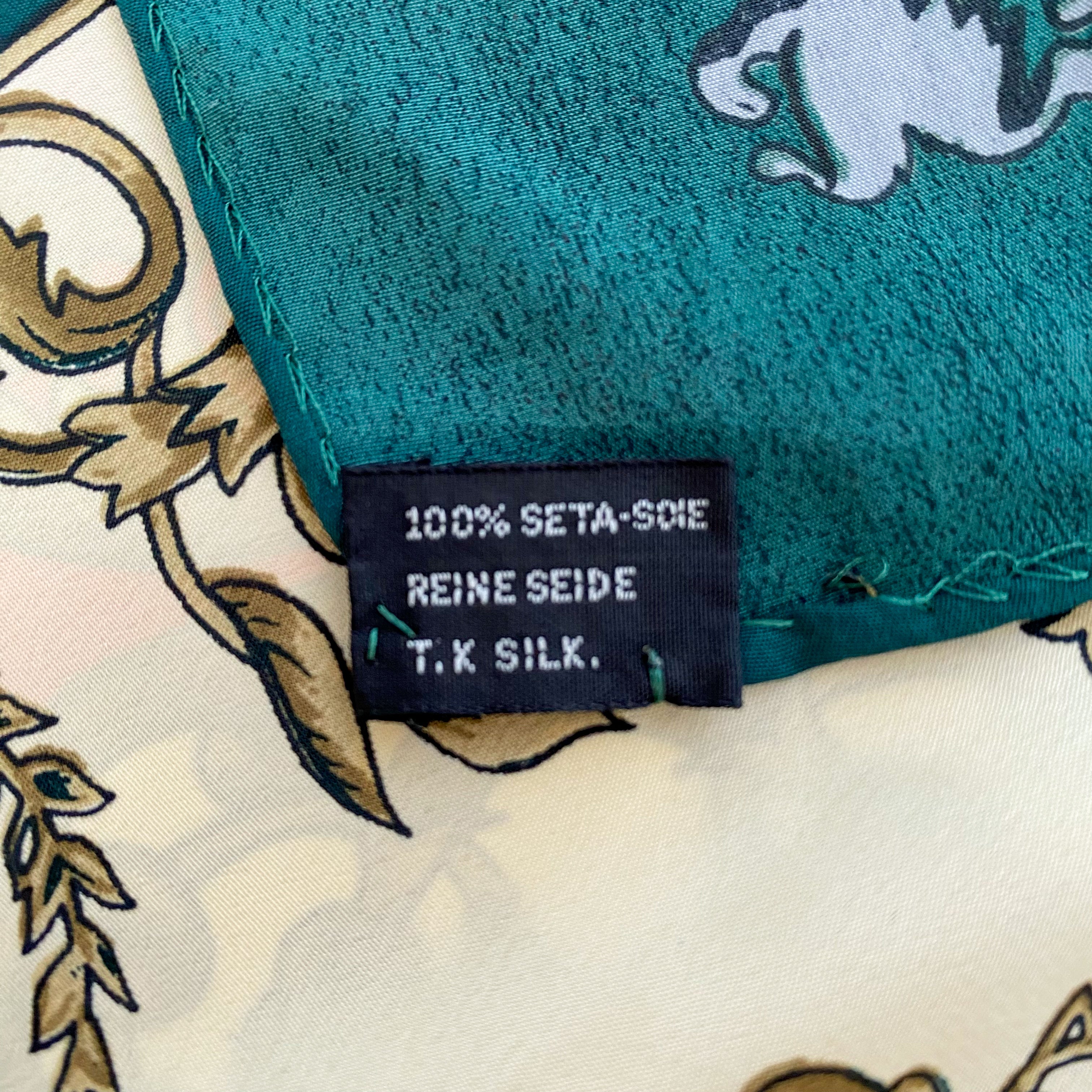 Baroque Pattern Silk Scarf