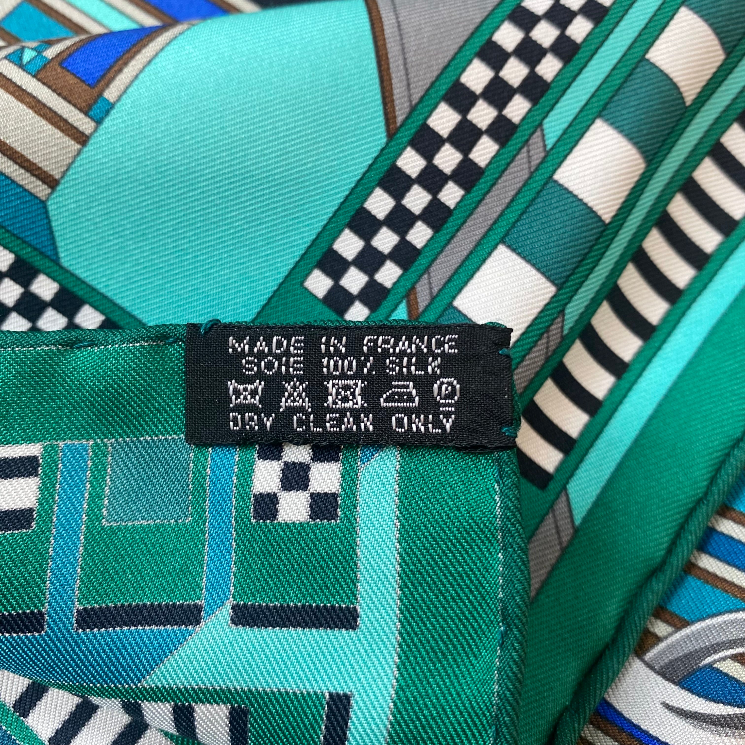 Brand New Boxed Hermès Brides Et Gris-Gris Silk Scarf Quite Rare