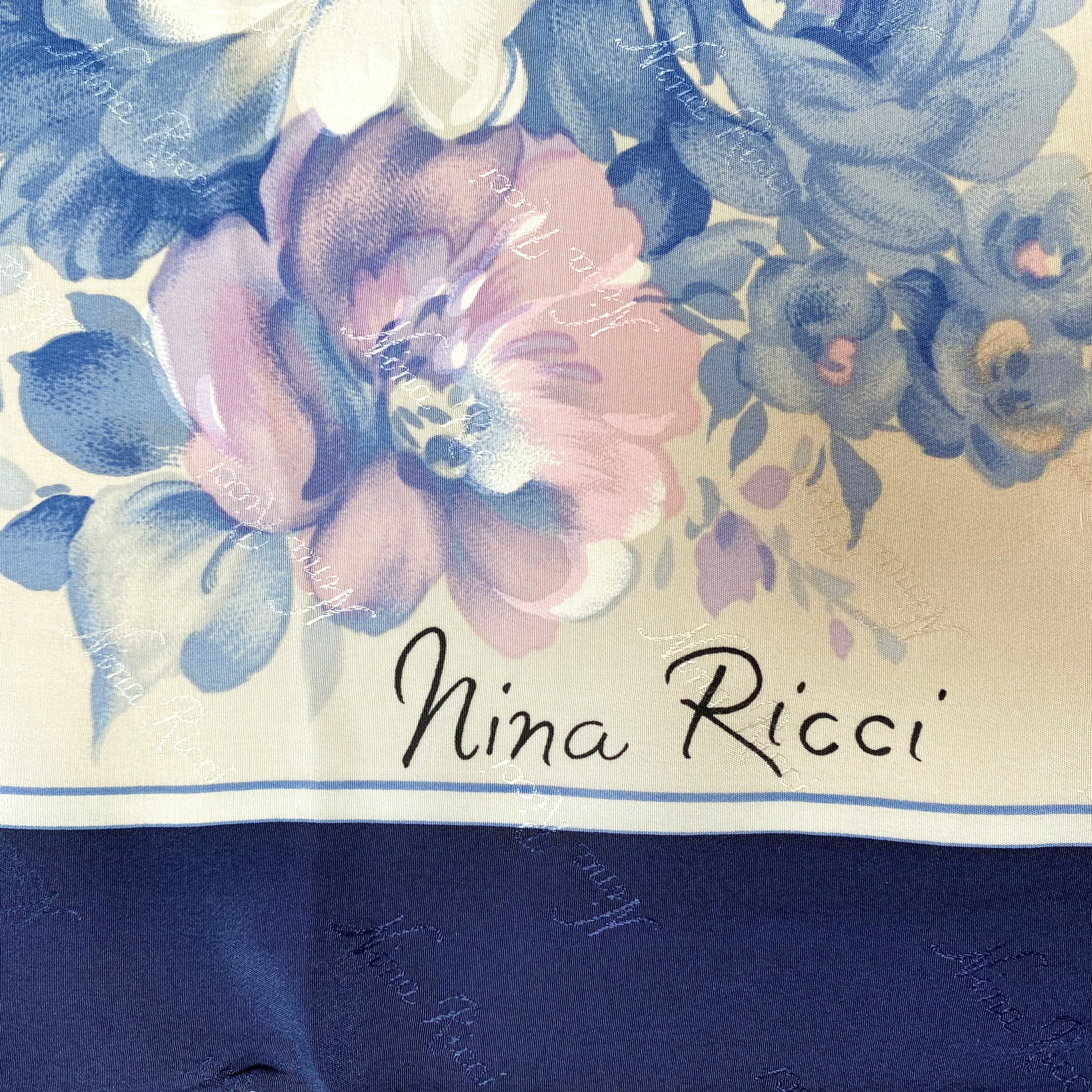 Brand New Nina Ricci Designer Silk Scarf