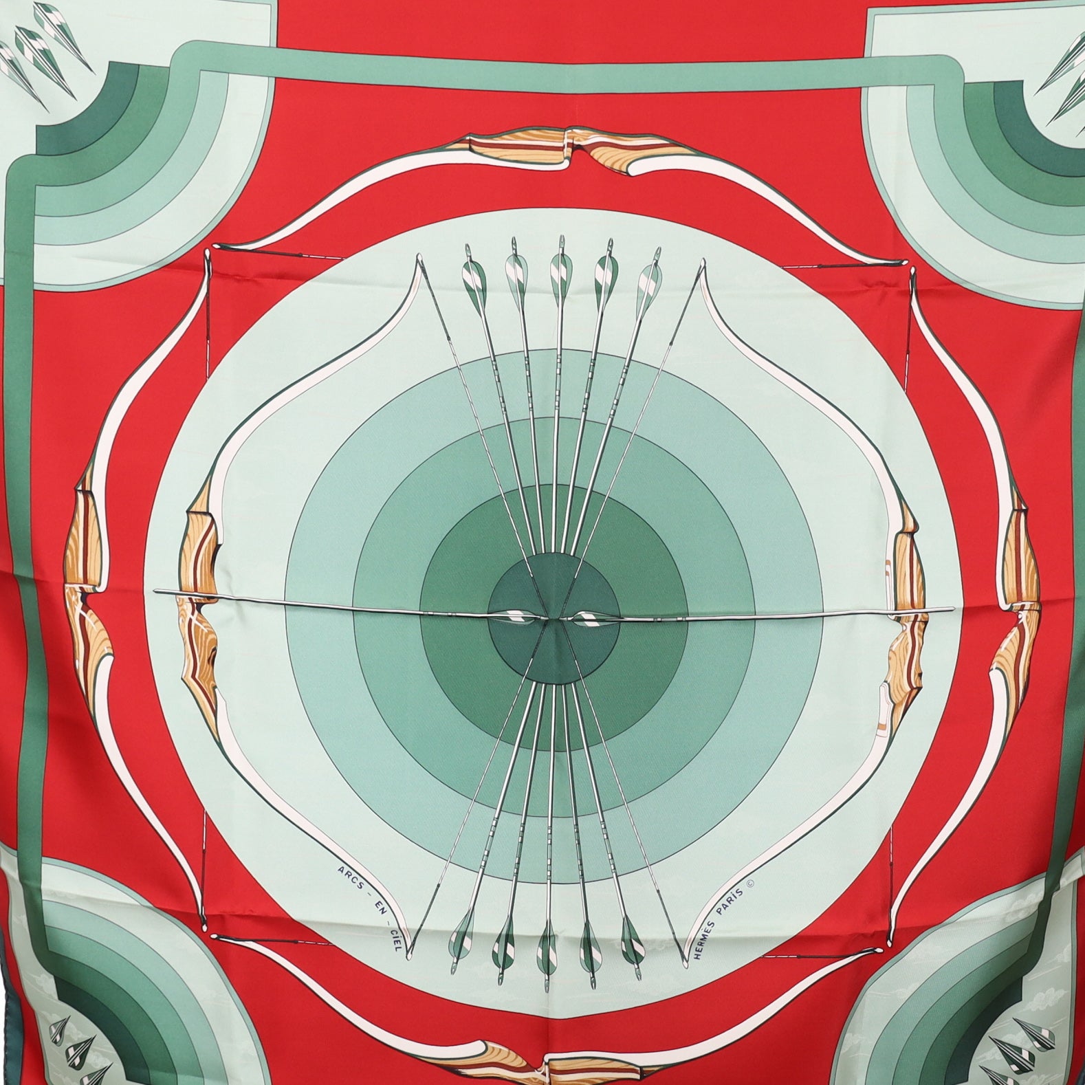 Pristine Hermès Arcs en Ciel Silk Scarf Rare