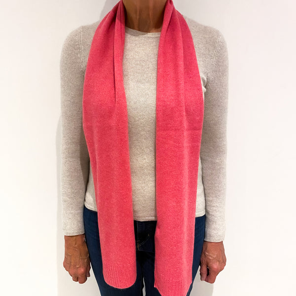 Bubblegum Pink Cashmere Scarf