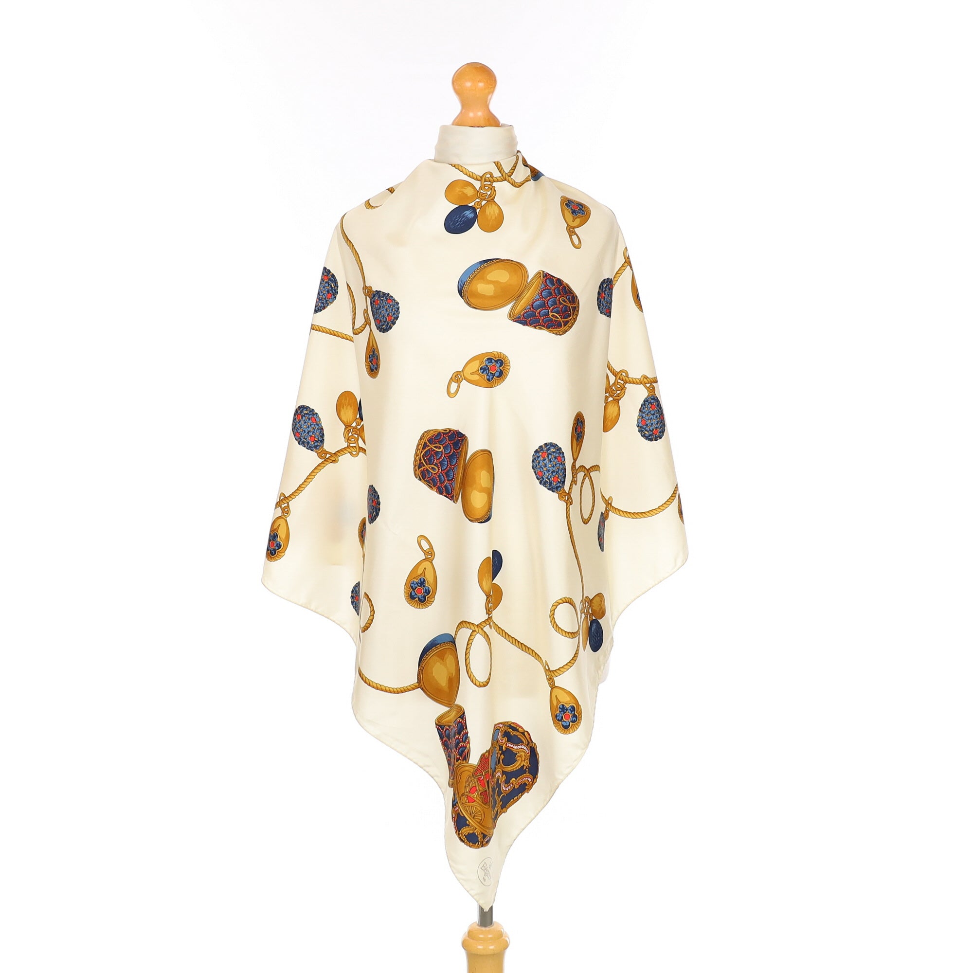 Faberge Egg Vintage Silk Scarf
