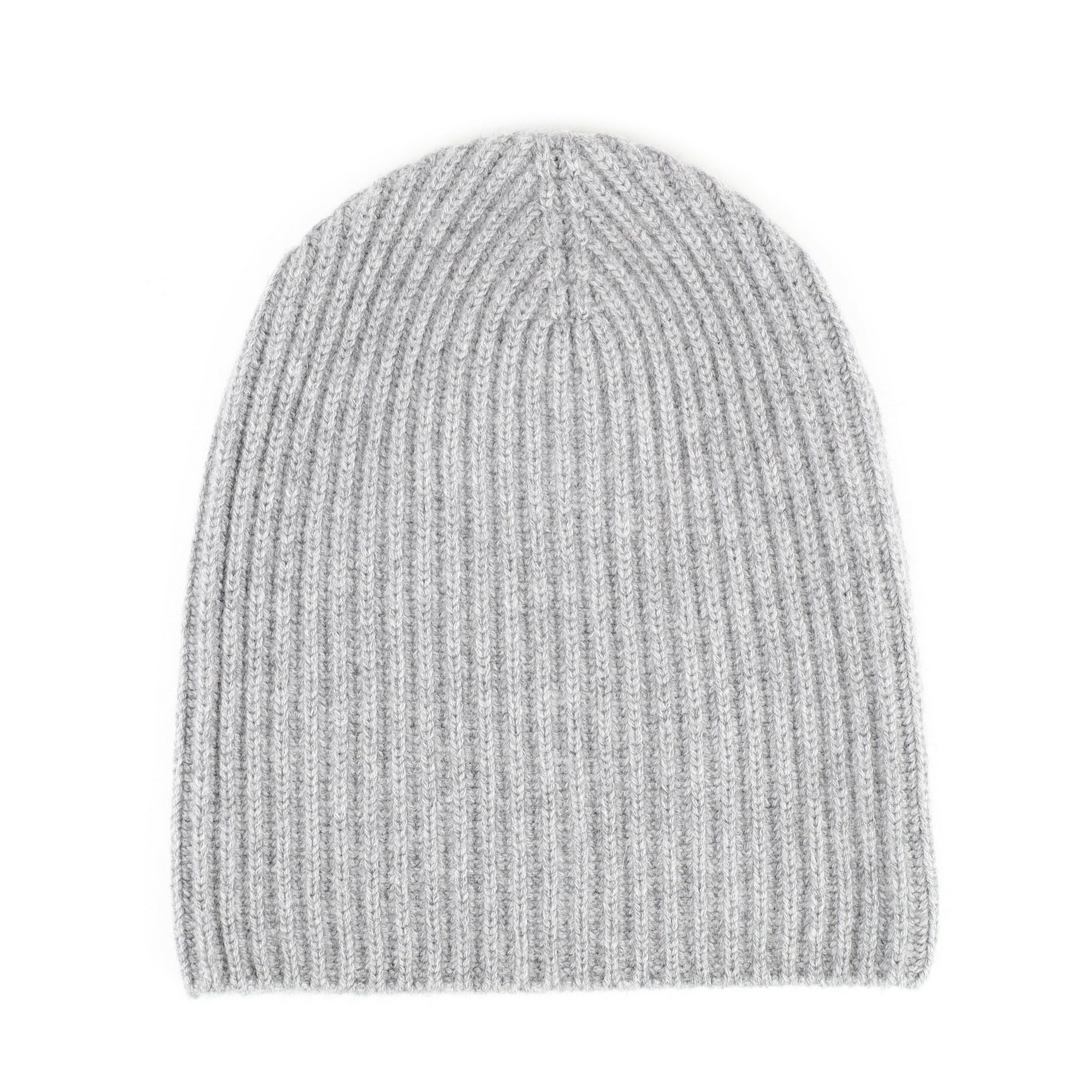 Scottish Ash Grey Luxury Chunky Cashmere Beanie Hat