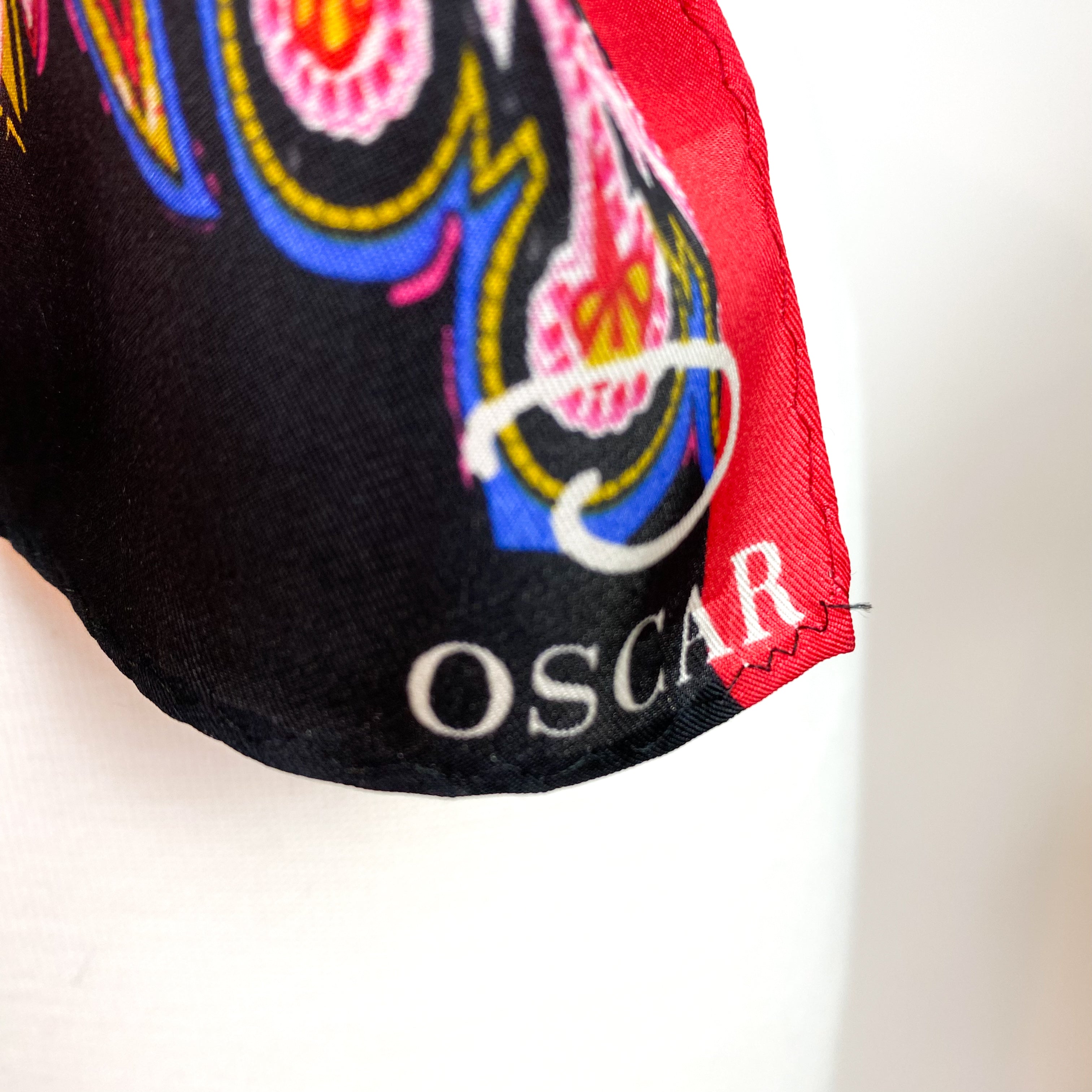 Colourful Paisley Oscar de la Renta Vintage Silk Scarf