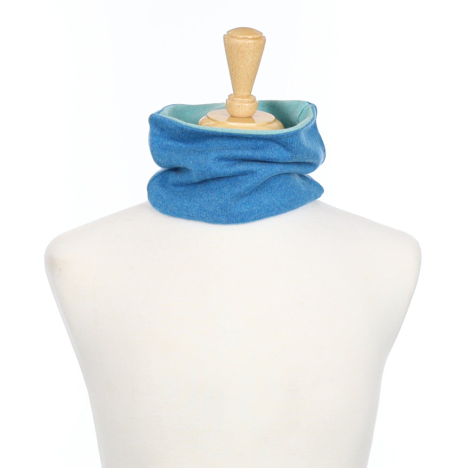 Ocean Blue and Mint Neck Warmer