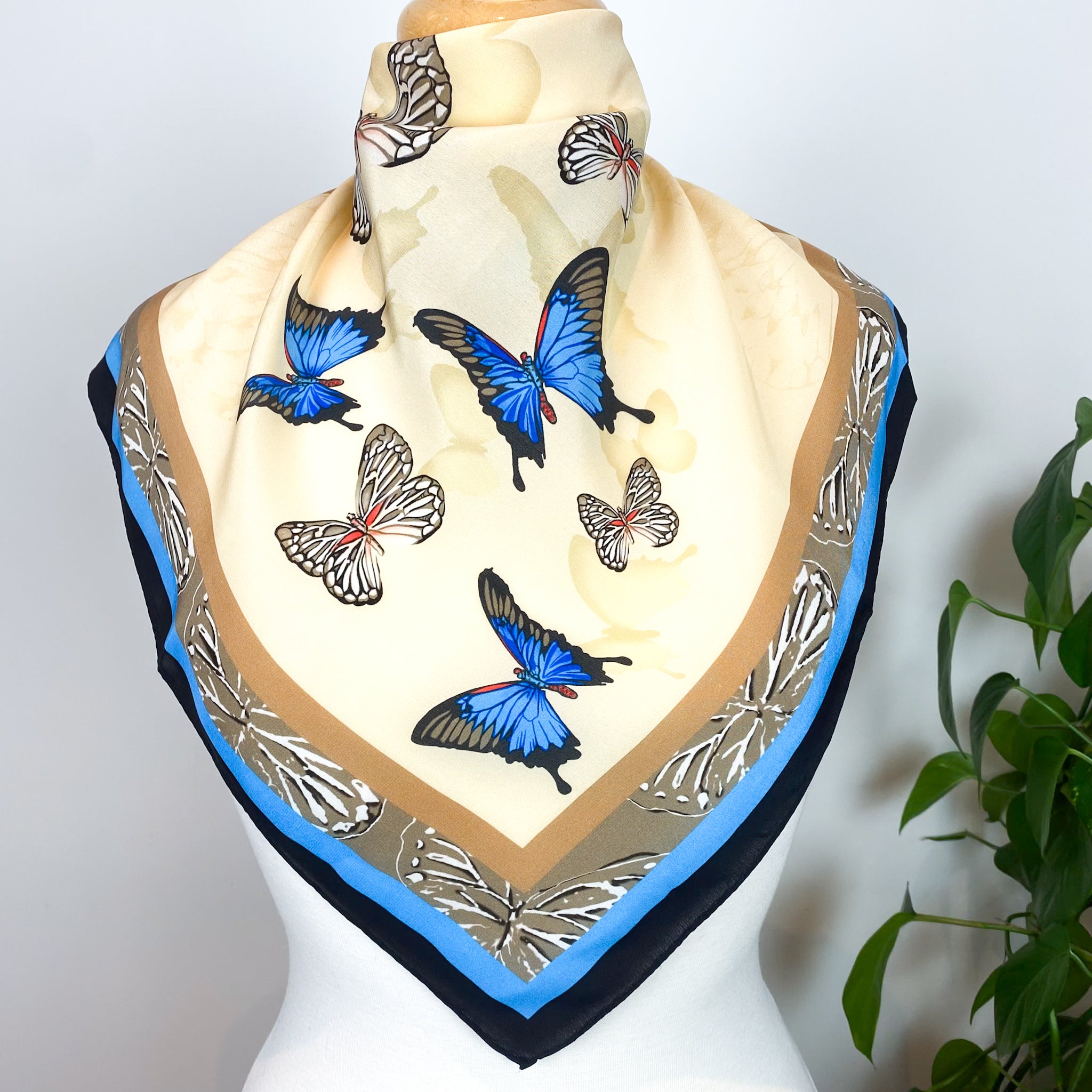 Pollini Italian Butterfly Silk Scarf
