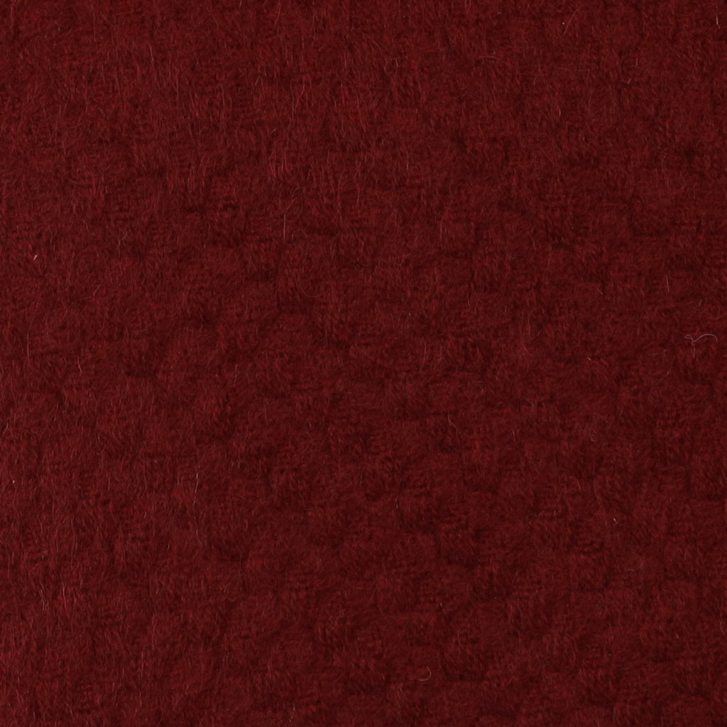 Burgundy Textured Fringed Cashmere Woven Scarf