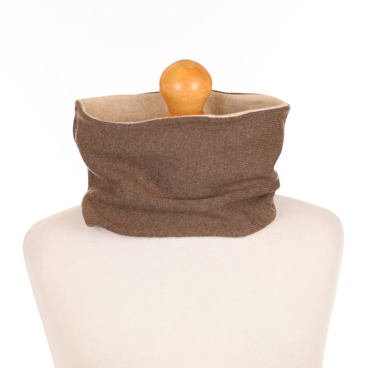 Men’s Mole Brown and Oatmeal Marl Neck Warmer
