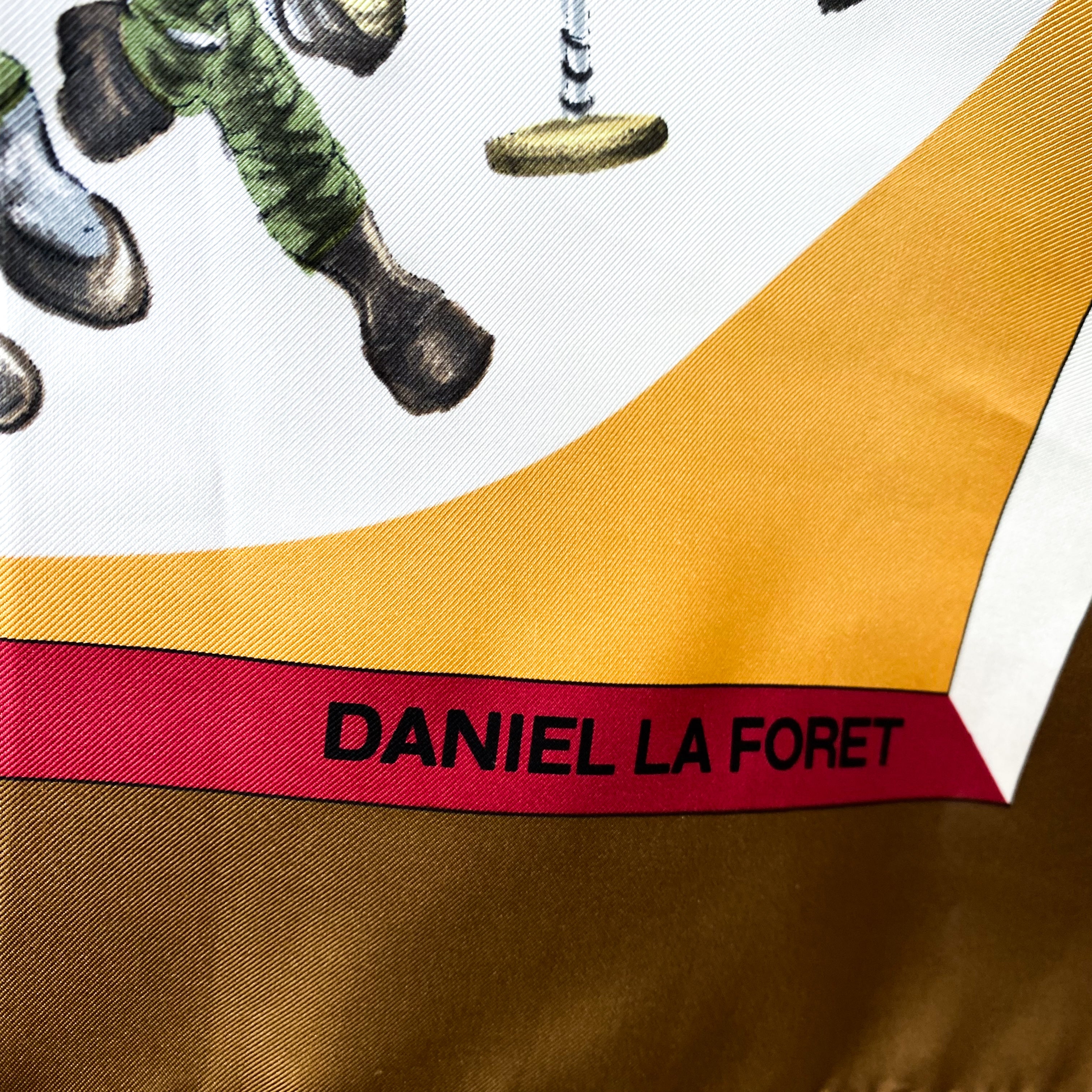 Daniel la Foret Polo Vintage Silk Scarf