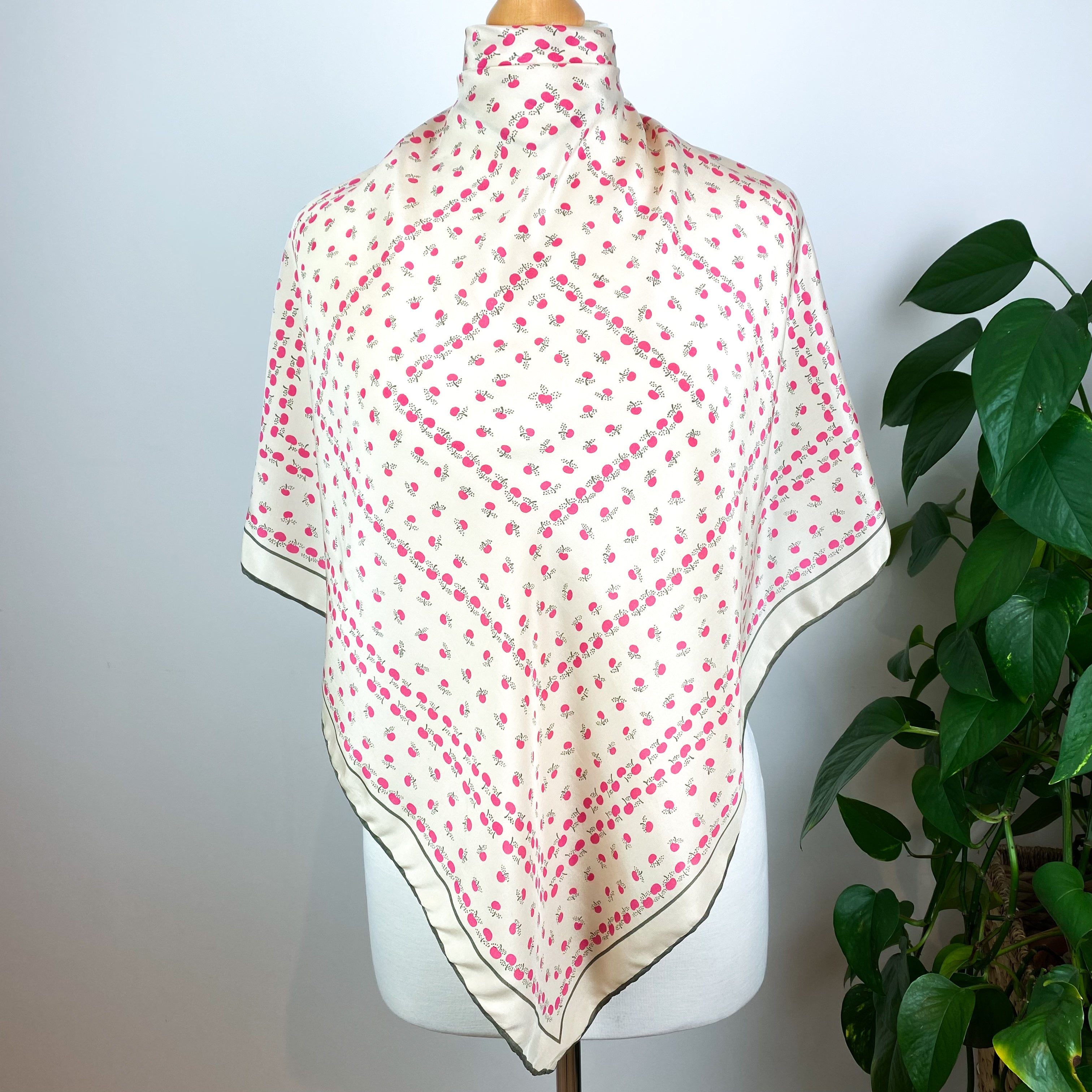1970s Jaeger Vintage Silk Scarf