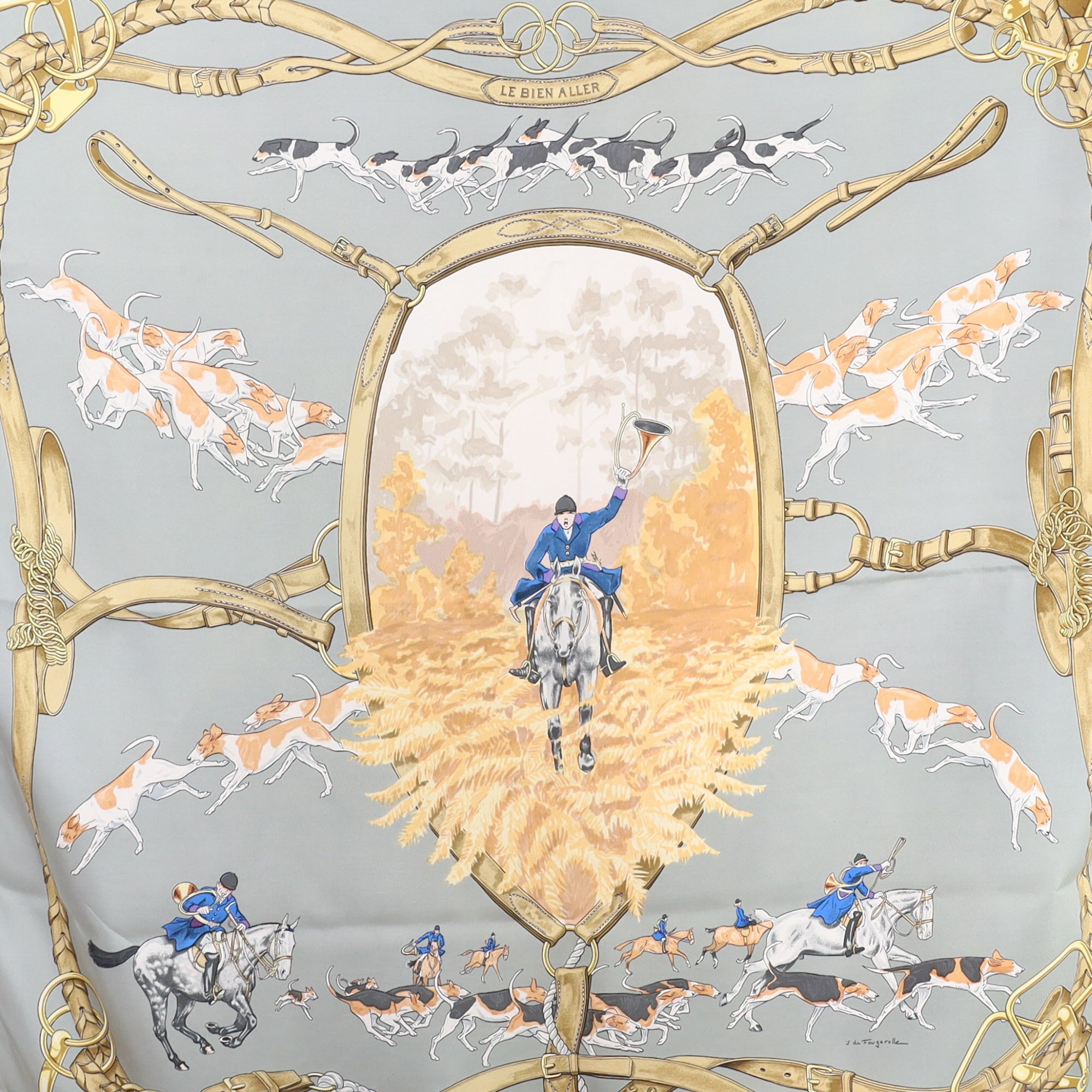 Hermès Le Bien Aller Silk Scarf